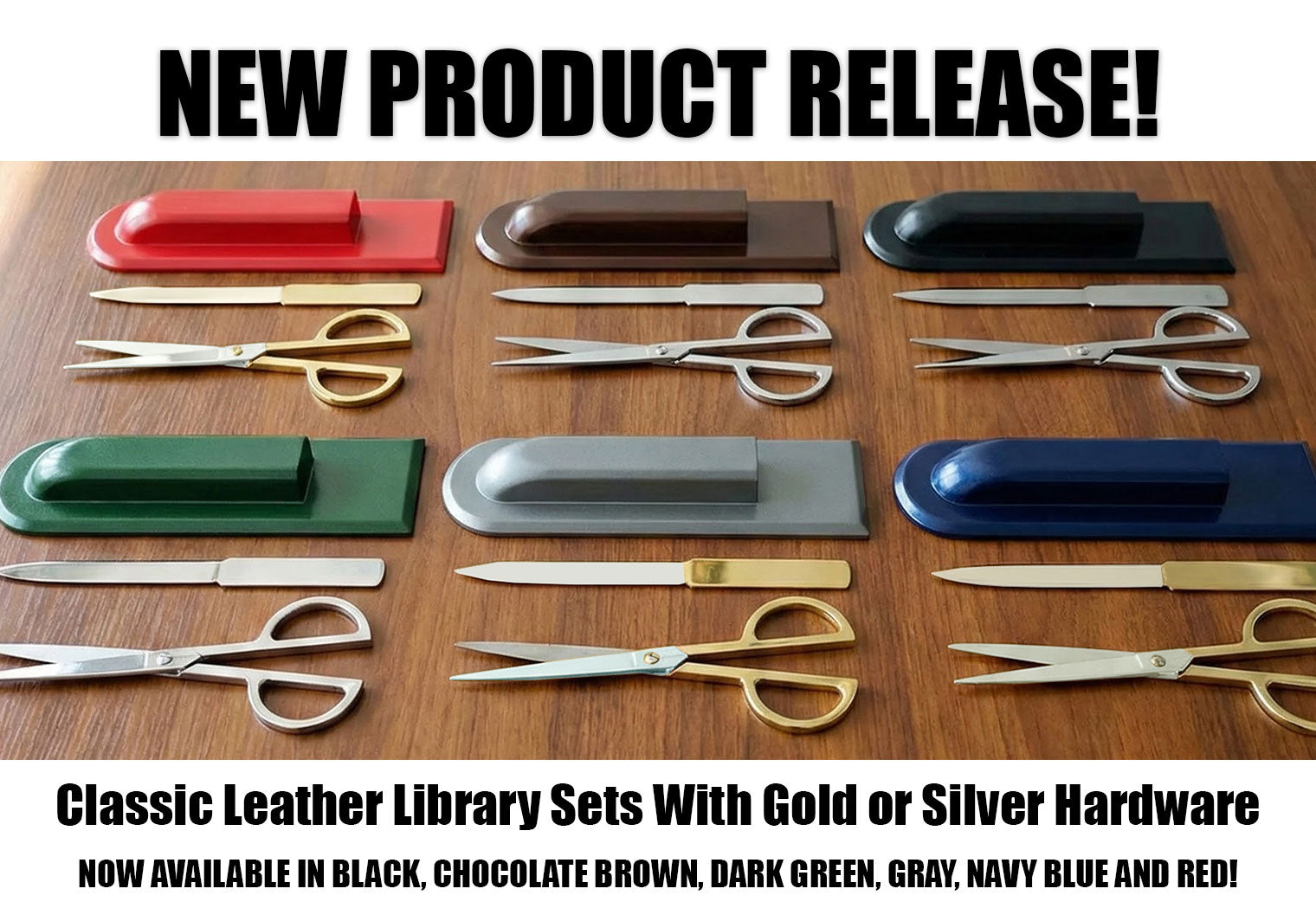 NEW PRODUCT RELEASE: Classic Leather Library Sets in New Colors!