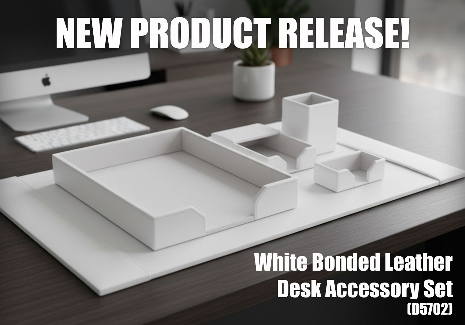 NEW PRODUCT RELEASE: White Bonded Leather Accessories