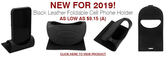 NEW PRODUCT RELEASE: Black Leather Foldable Cell Phone Holder