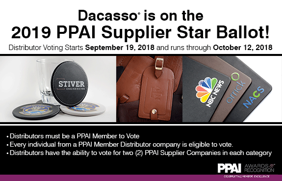 We have been nominated for the 2018 PPAI Supplier Star Pyramid Award!