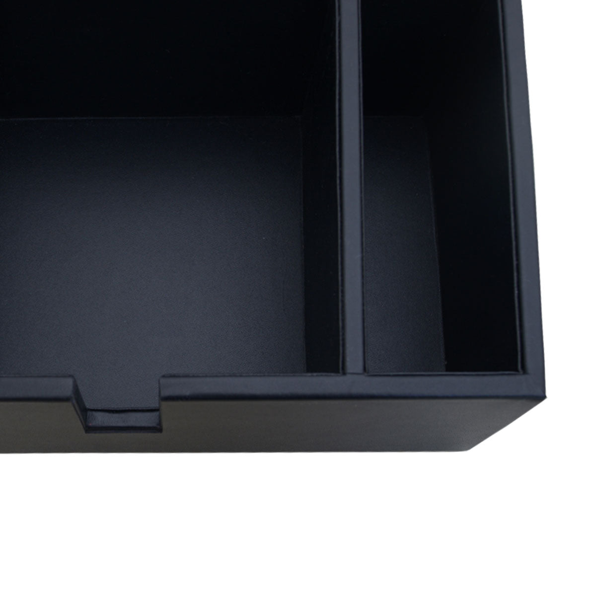 Classic Black Leather Condiment Tray