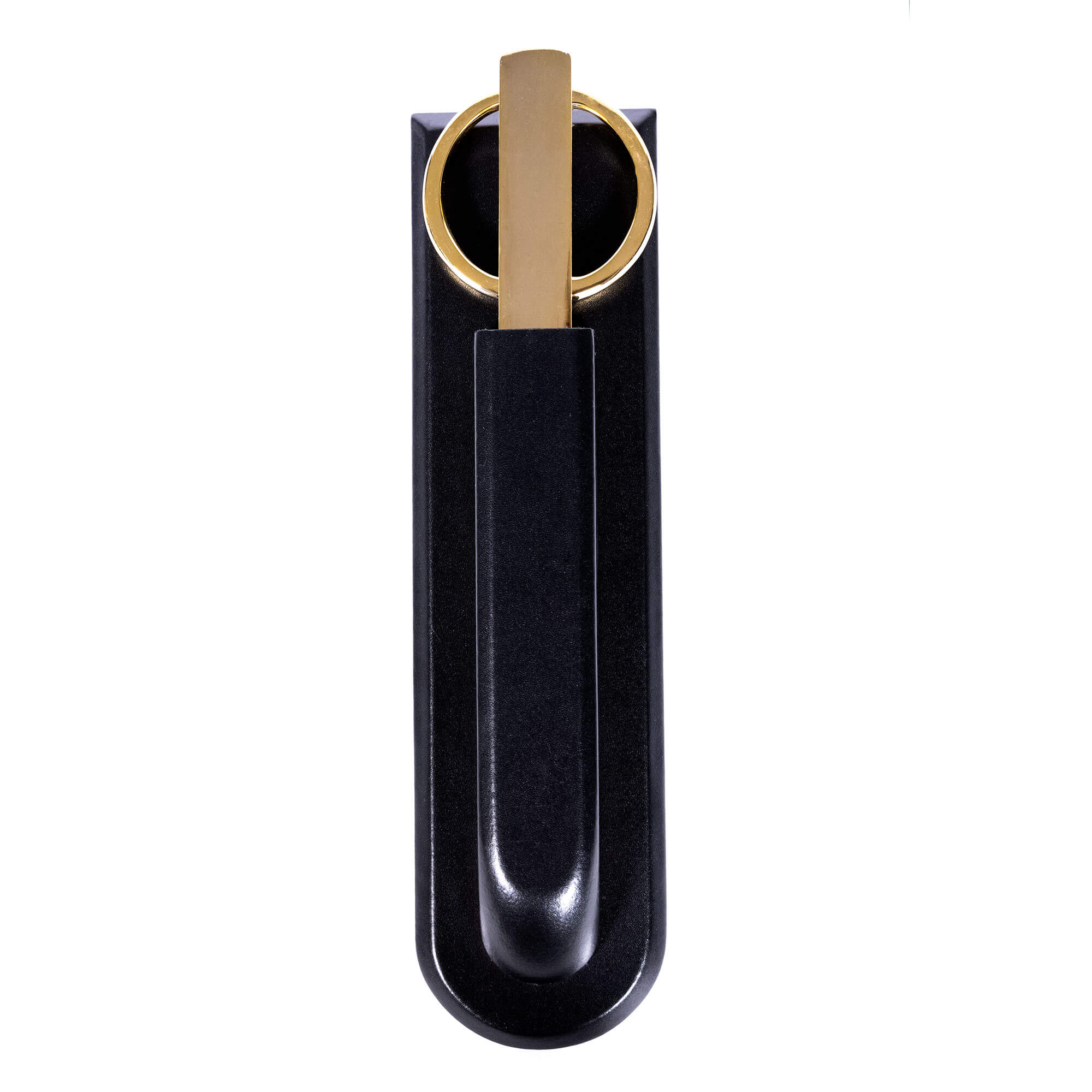 Classic Black Leather Library Set - Gold Hardware