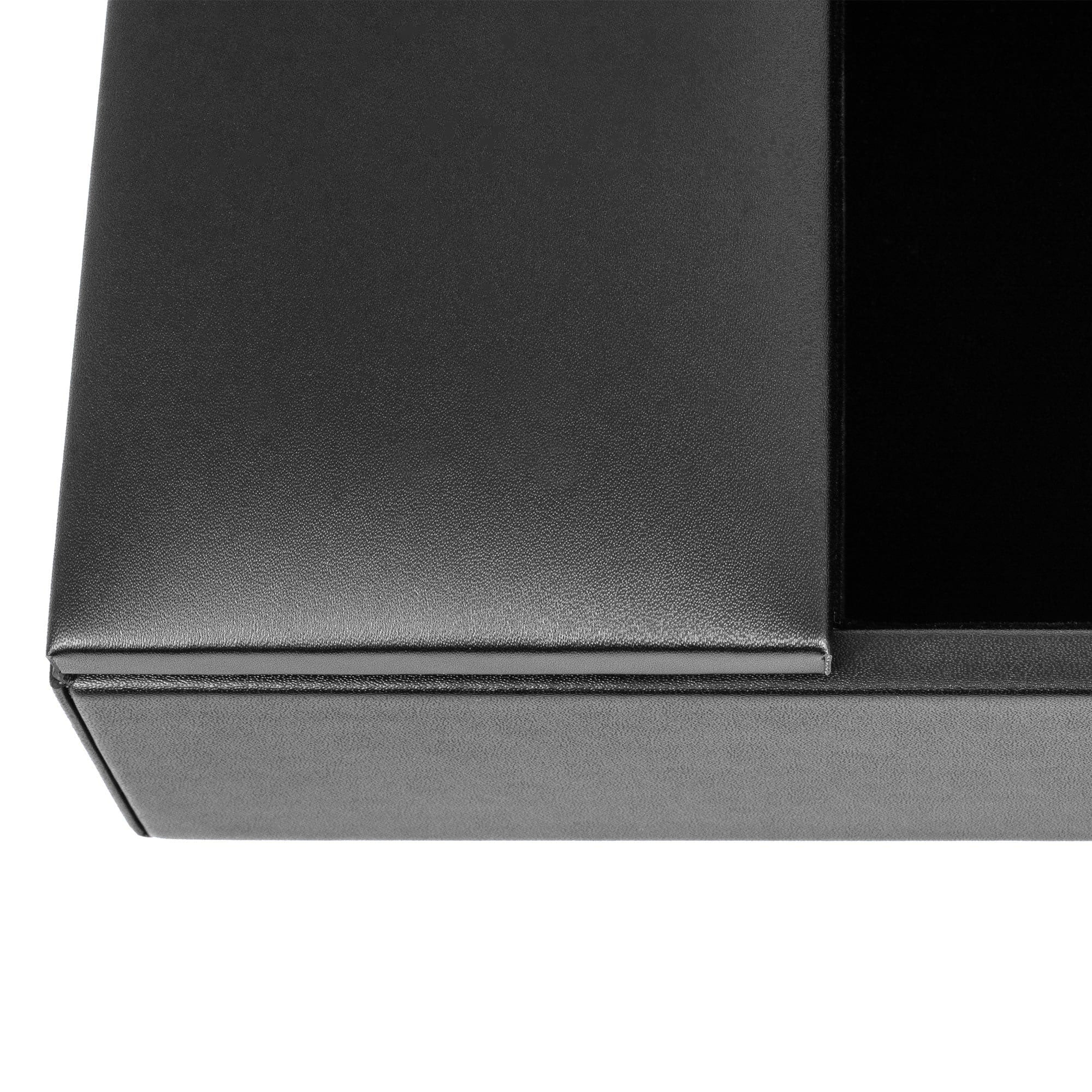 Black Leatherette Enhanced Conference Room Organizer