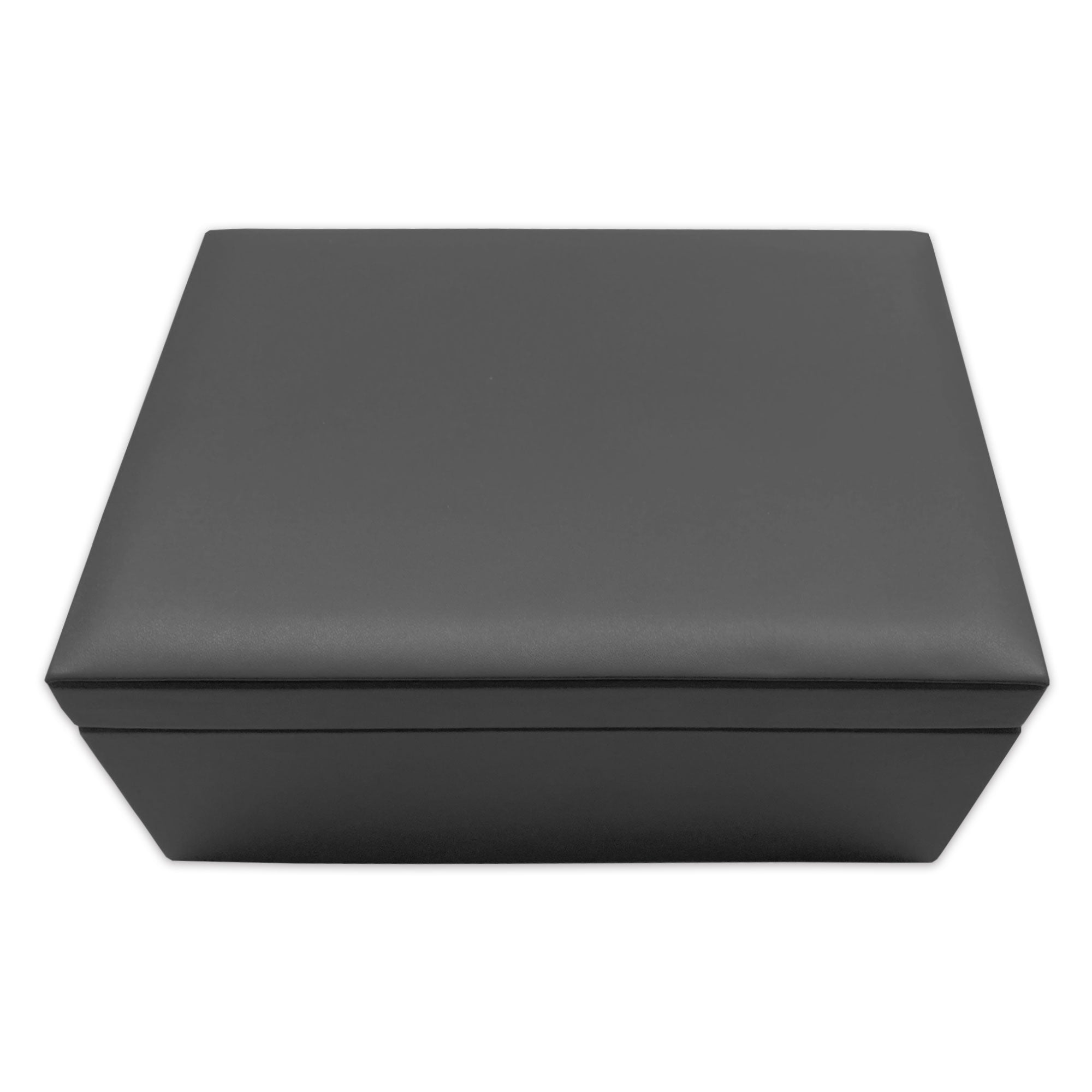 Black Leatherette Lidded Box