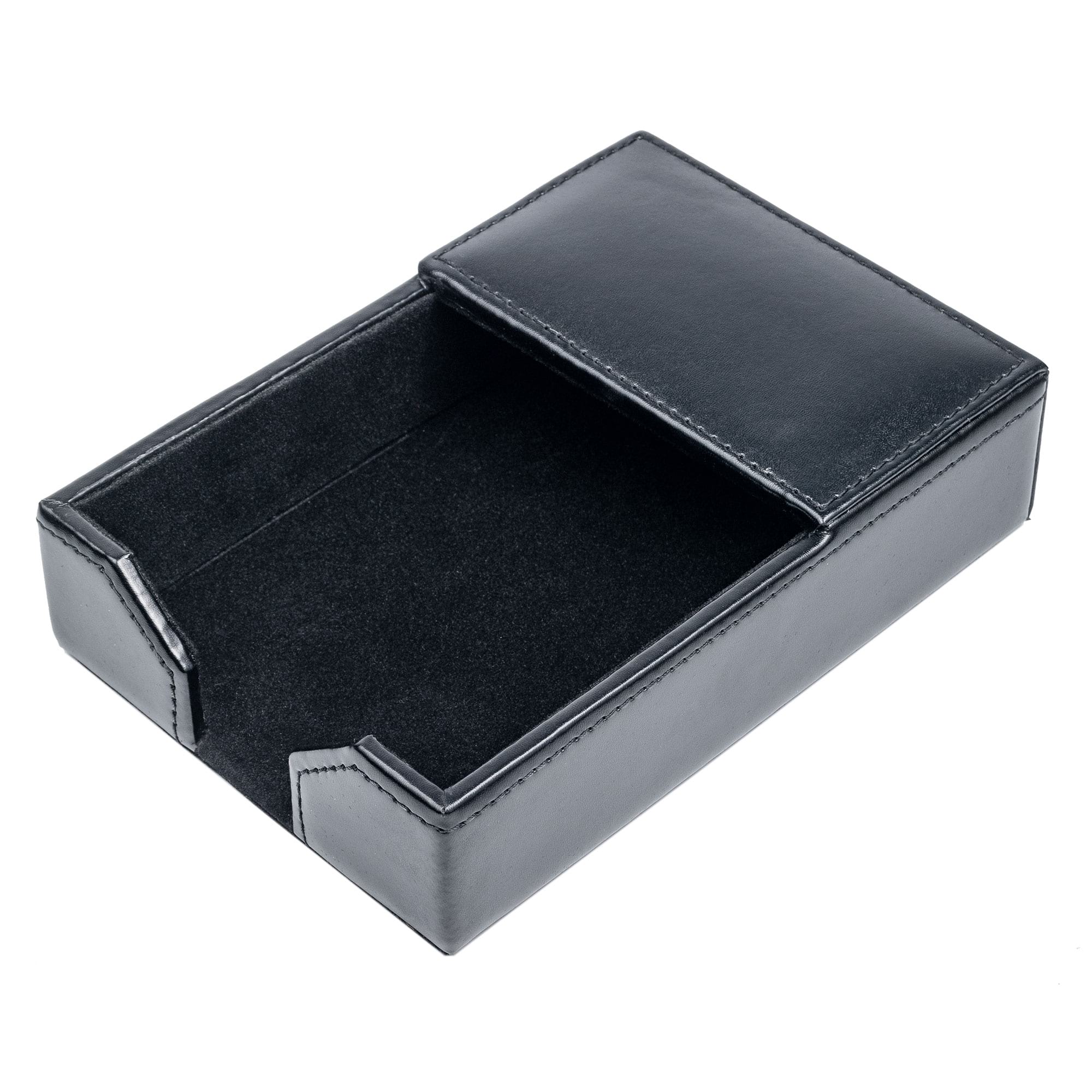 Black Bonded Leather 4" x 6" Memo Holder