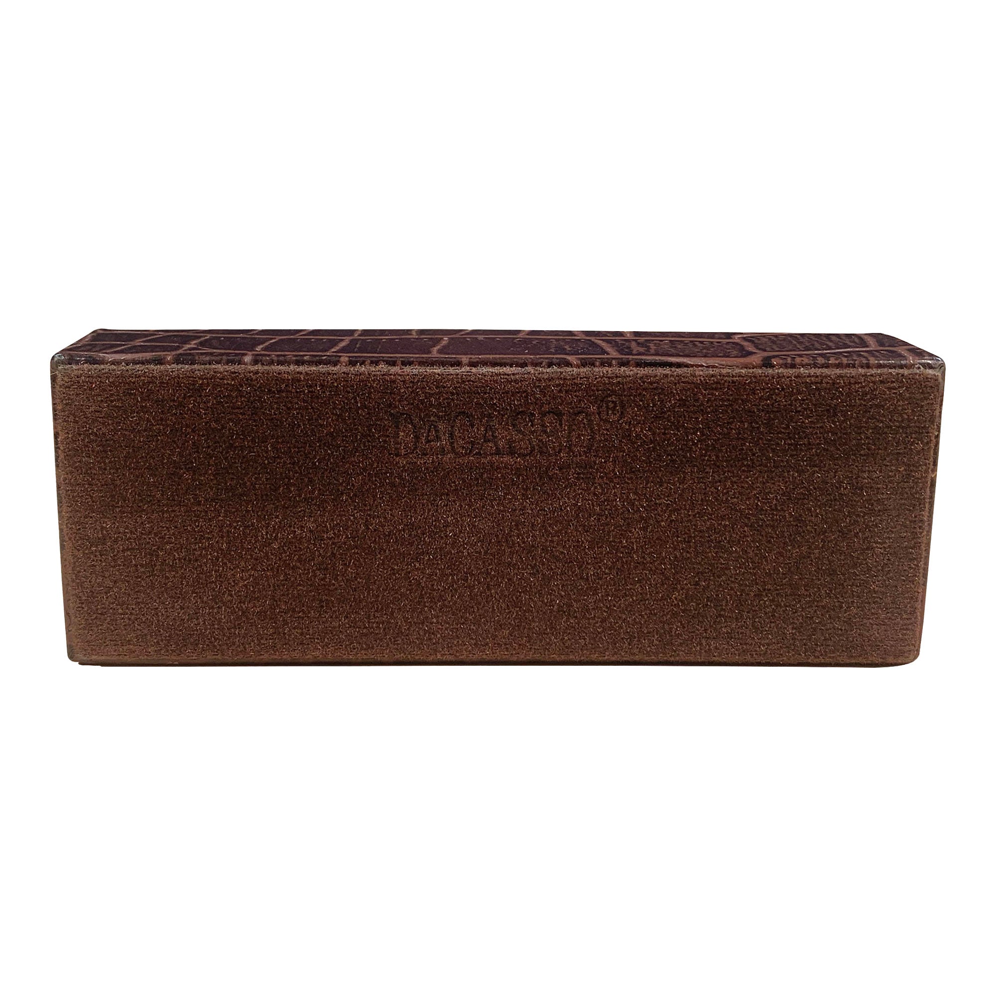 Brown Crocodile Embossed Business Card Holder