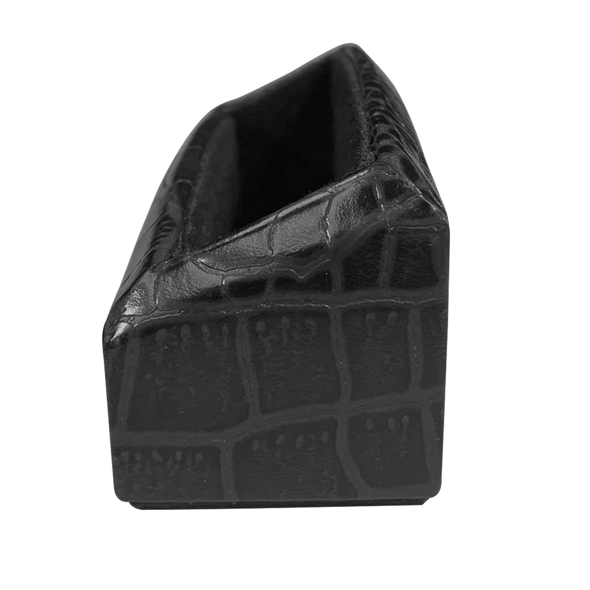 Black Crocodile Embossed Business Card Holder