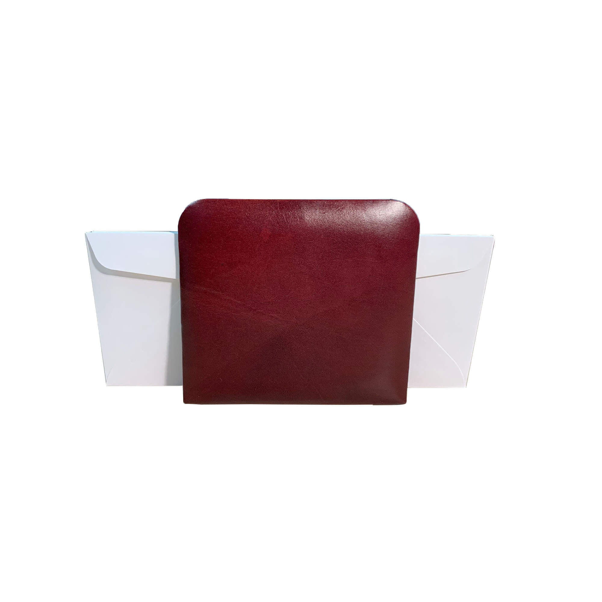 Mocha Leather Letter Holder
