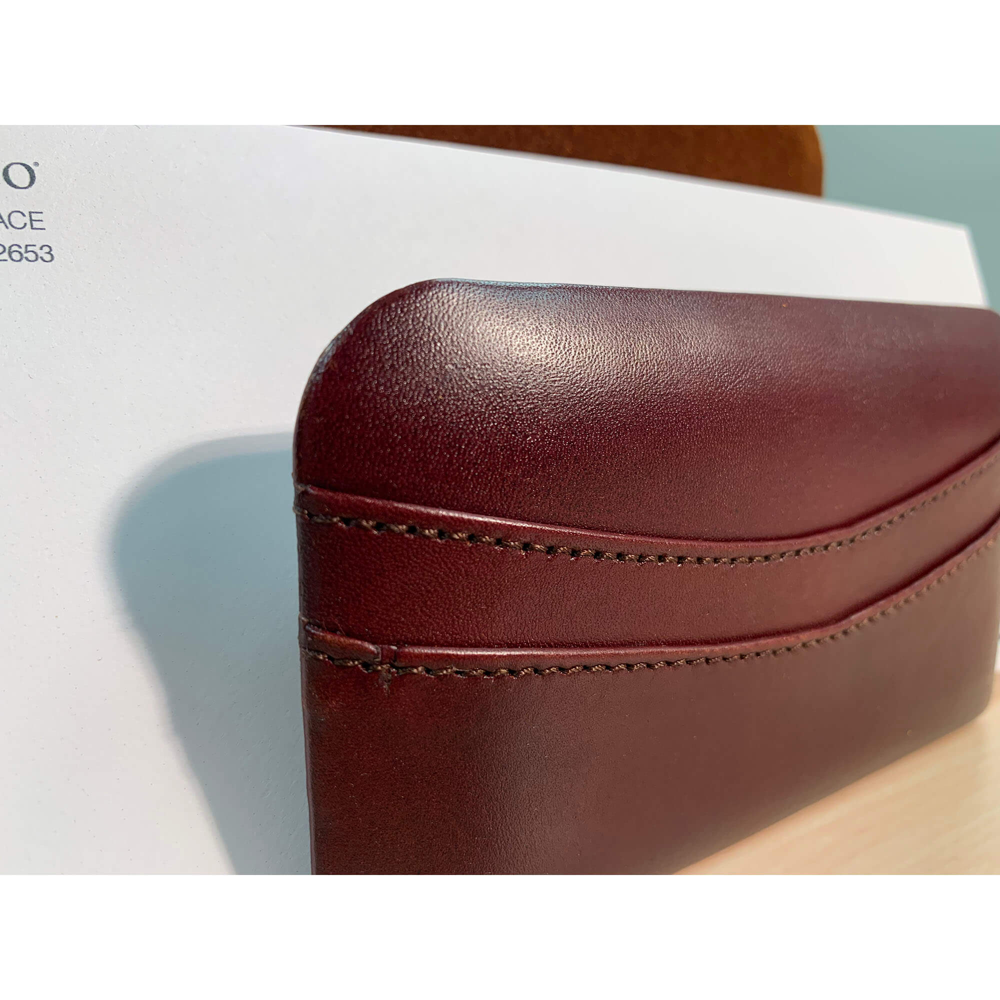 Mocha Leather Letter Holder