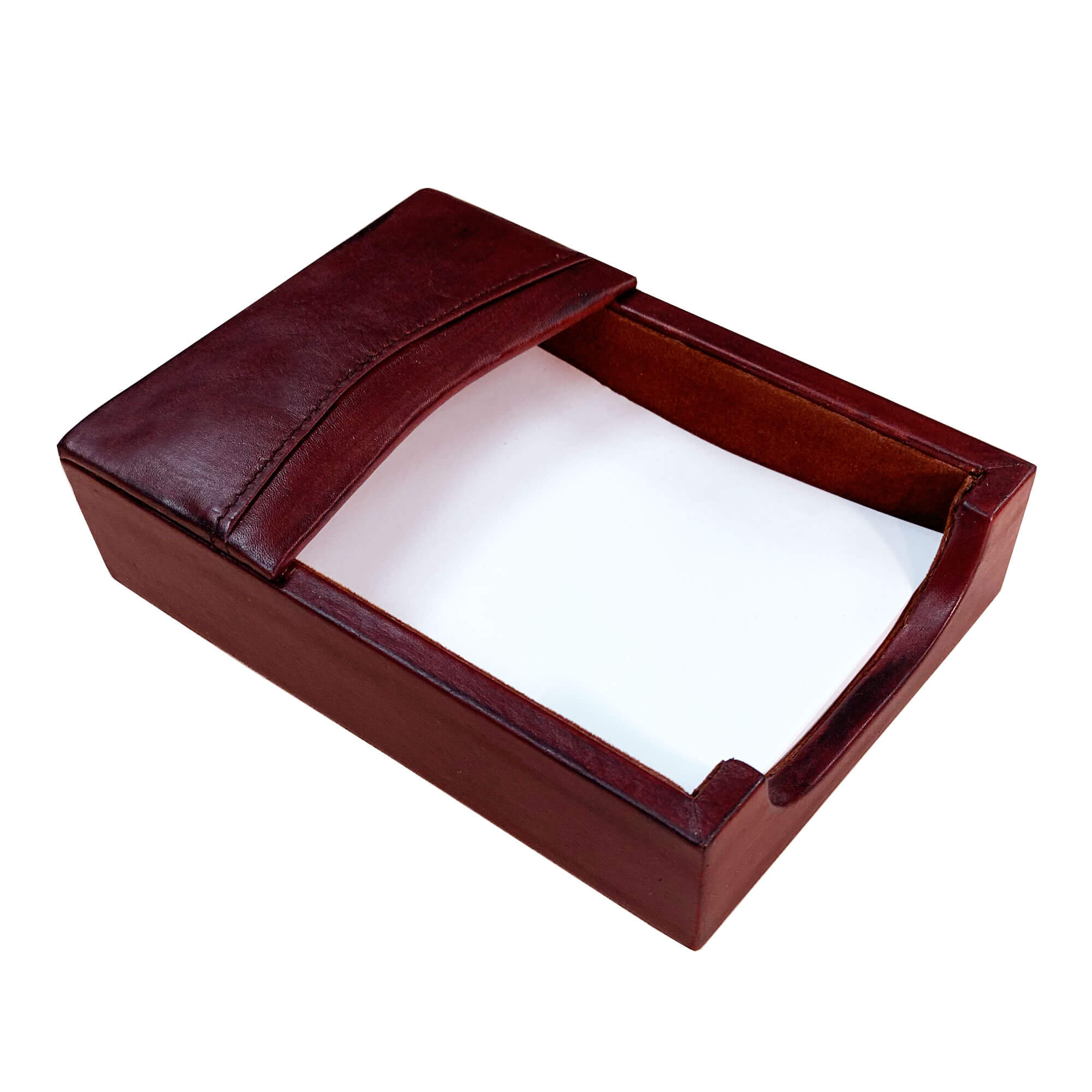 Mocha Leather 4 x 6 Memo Holder
