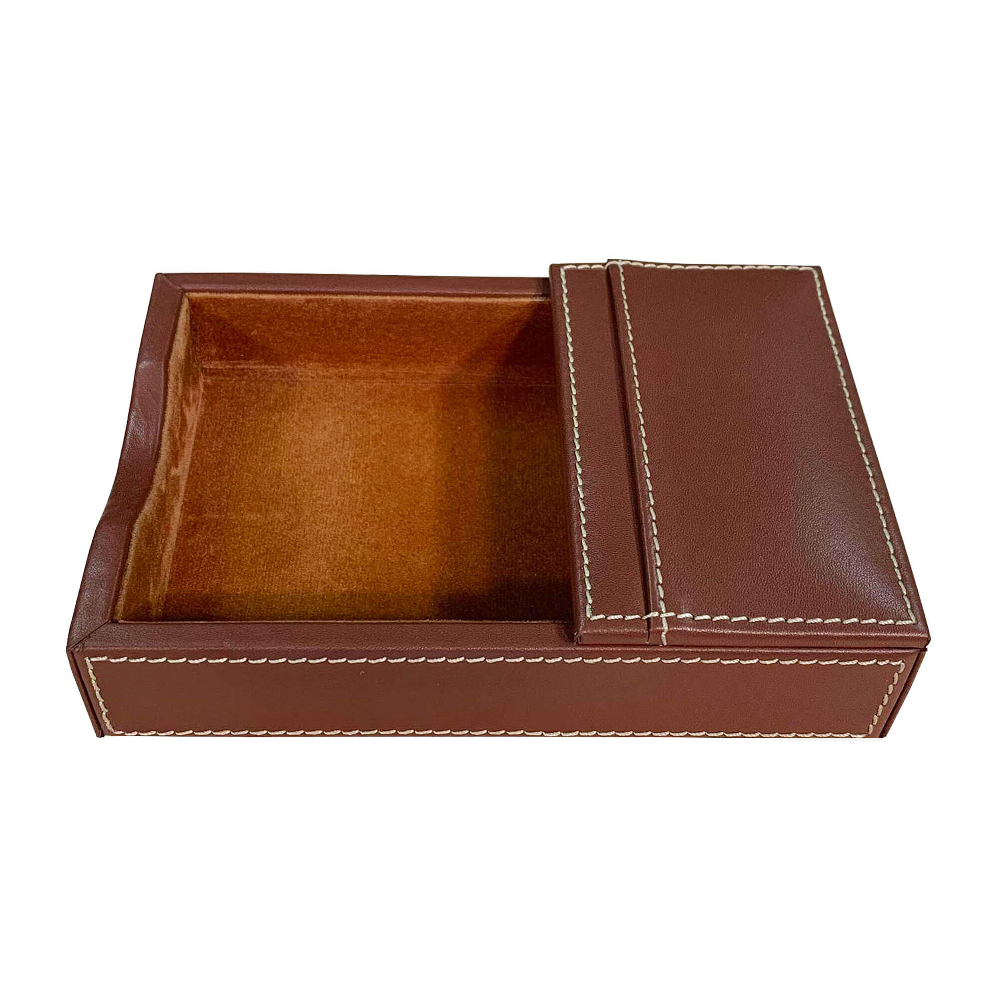 Rustic Brown Leather 4" x 6" Memo Holder