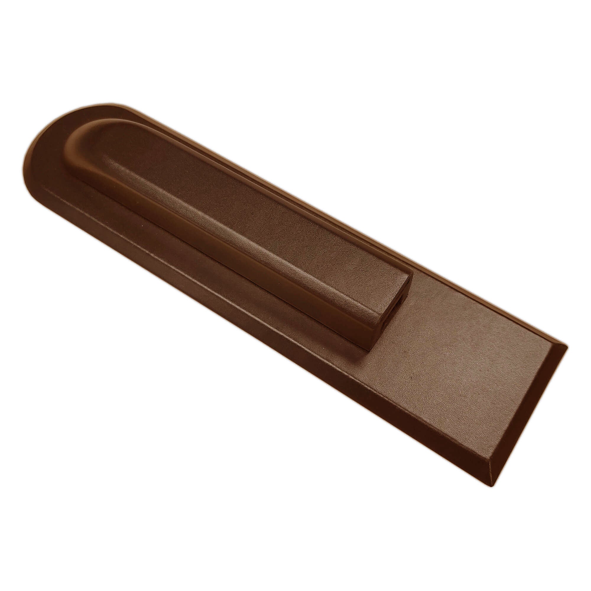 Chocolate Brown Leather Library Set With Gold Hardware