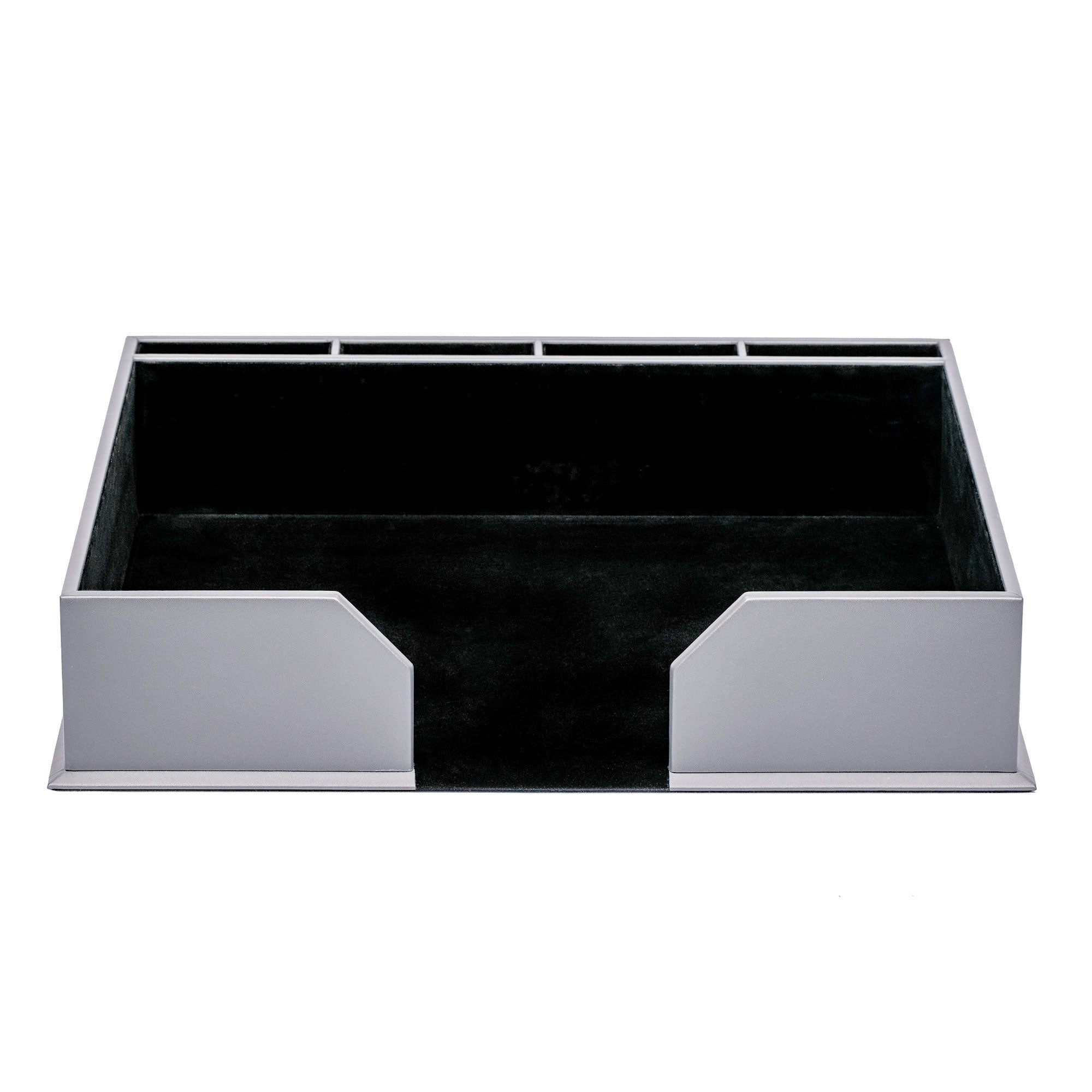 Gray Leatherette Conference Pad Holder