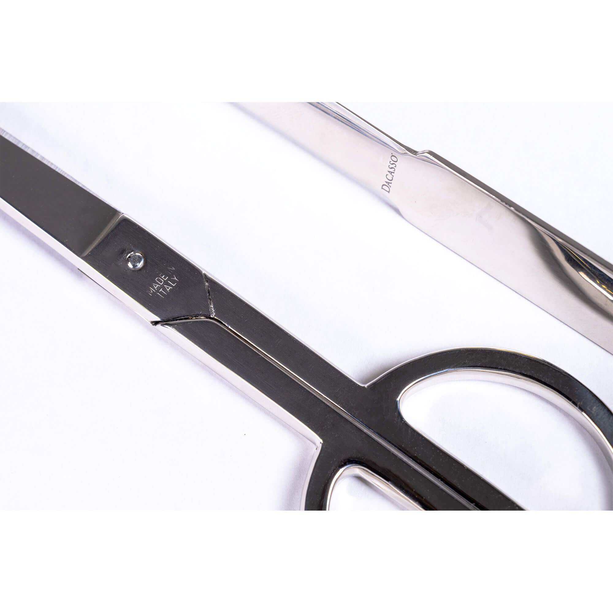 Navy Blue Leather Library Set With Silver Hardware