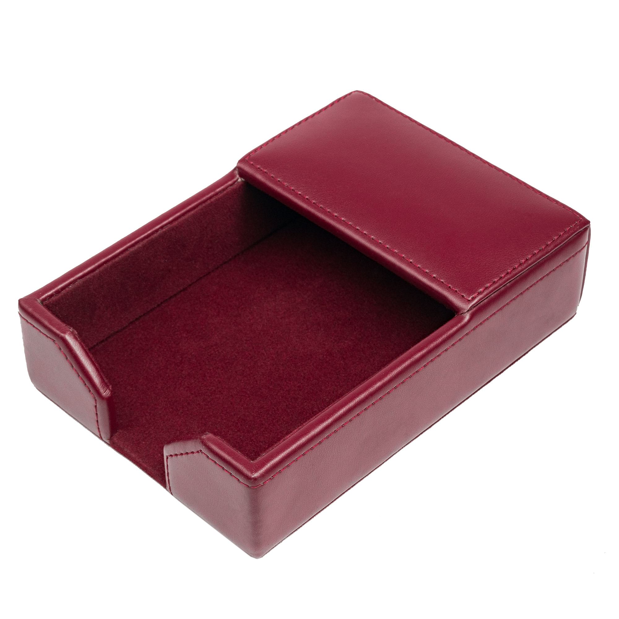 Burgundy Bonded Leather 4" x 6" Memo Holder
