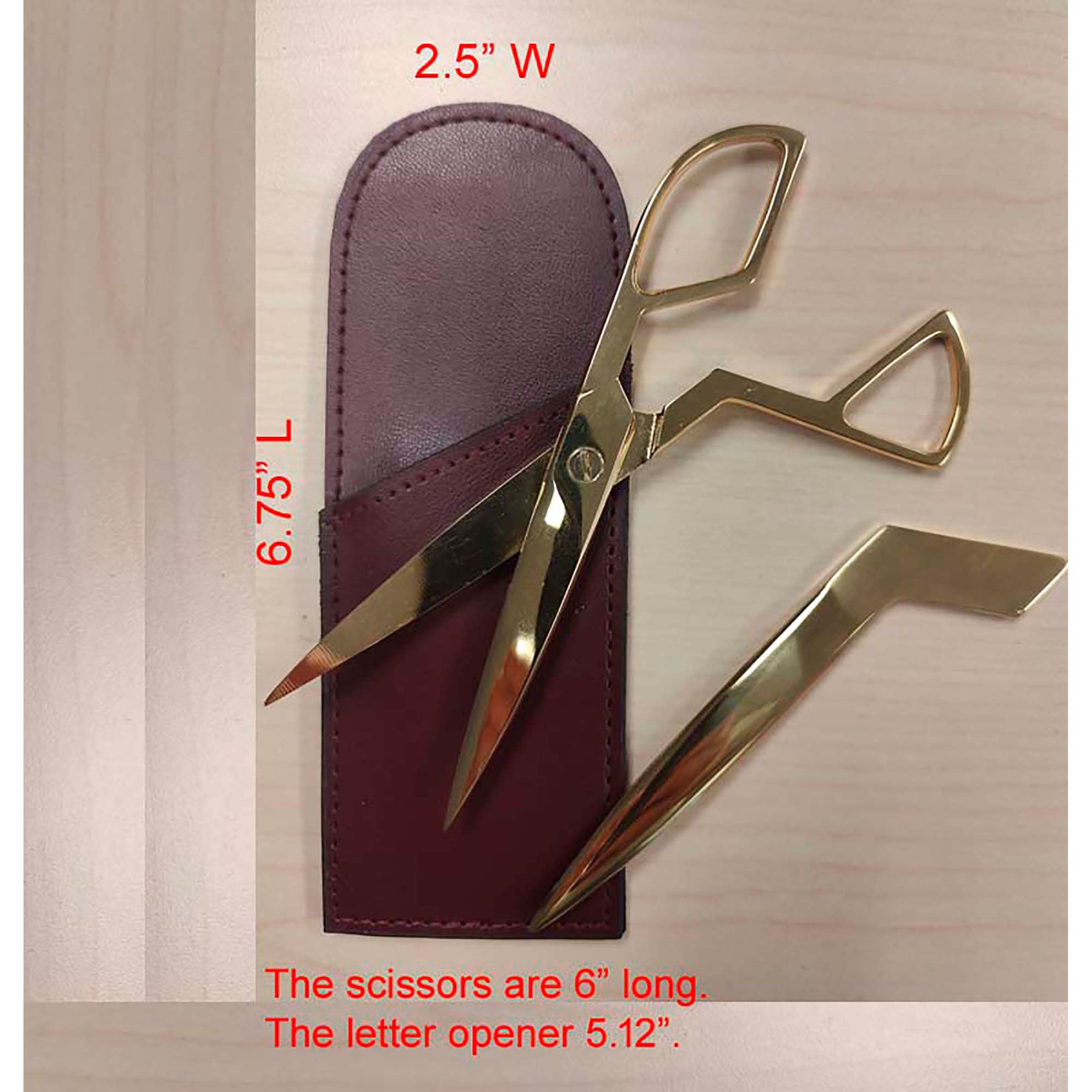 Burgundy Bonded Leather Mini Library Set