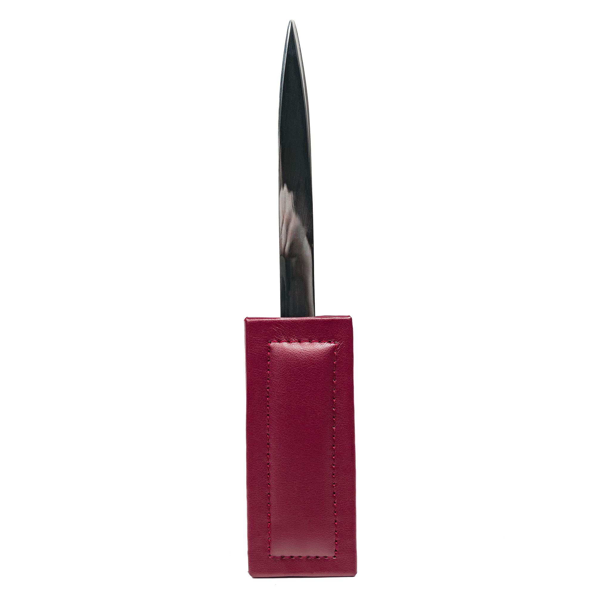 Burgundy Bonded Leather Letter Opener