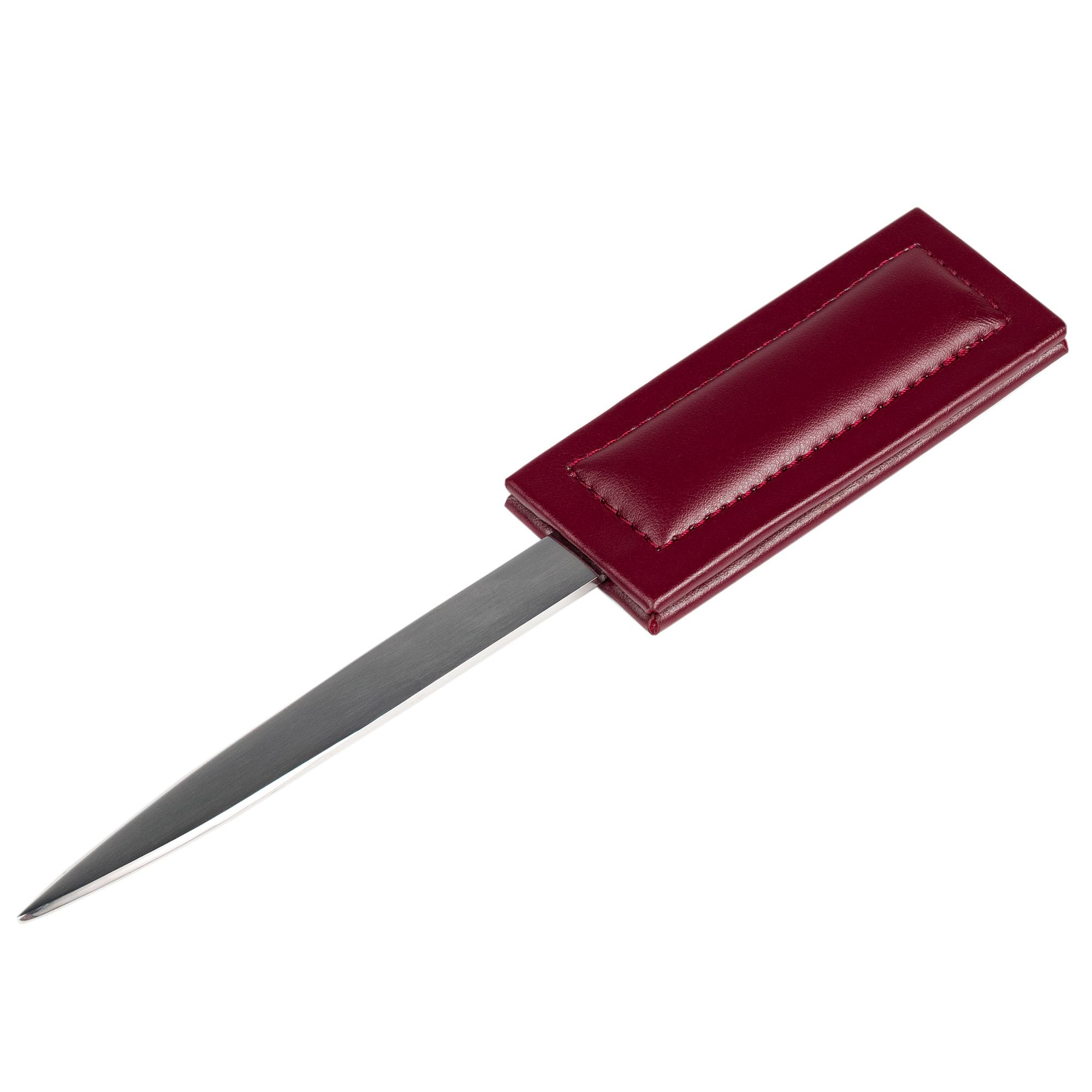 Burgundy Bonded Leather Letter Opener