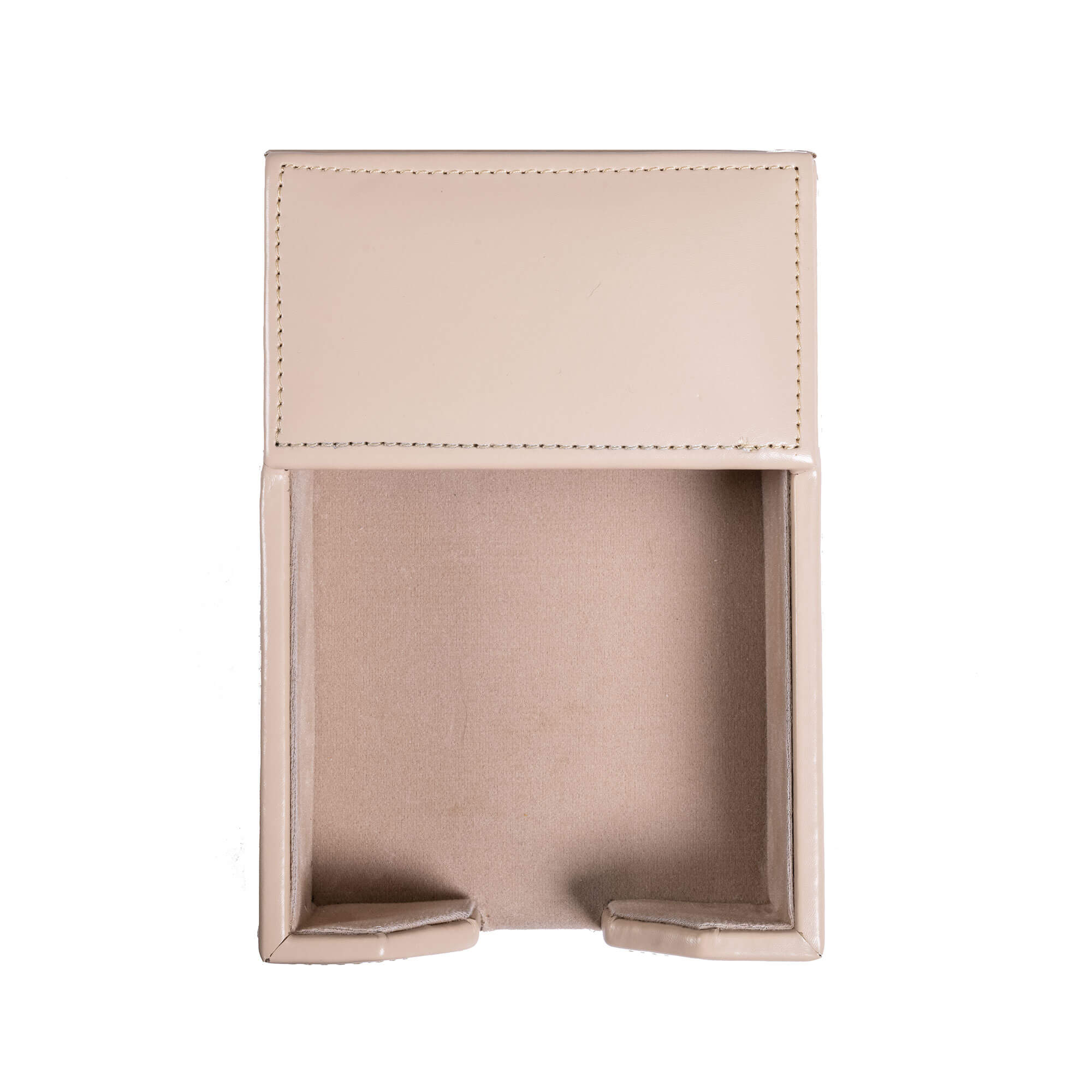 White Latte Bonded Leather 4" x 6" Memo Holder