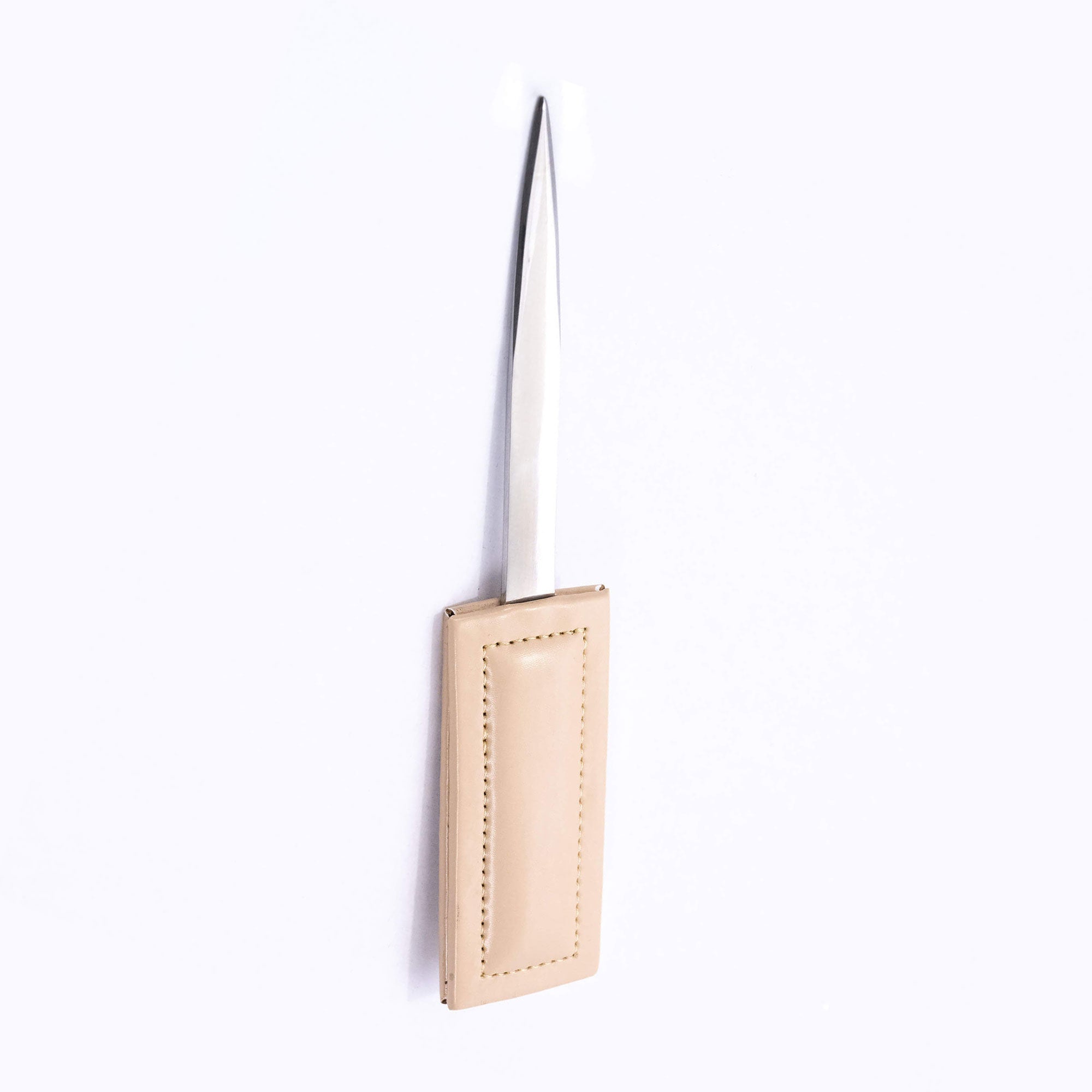 White Latte Bonded Leather Letter Opener