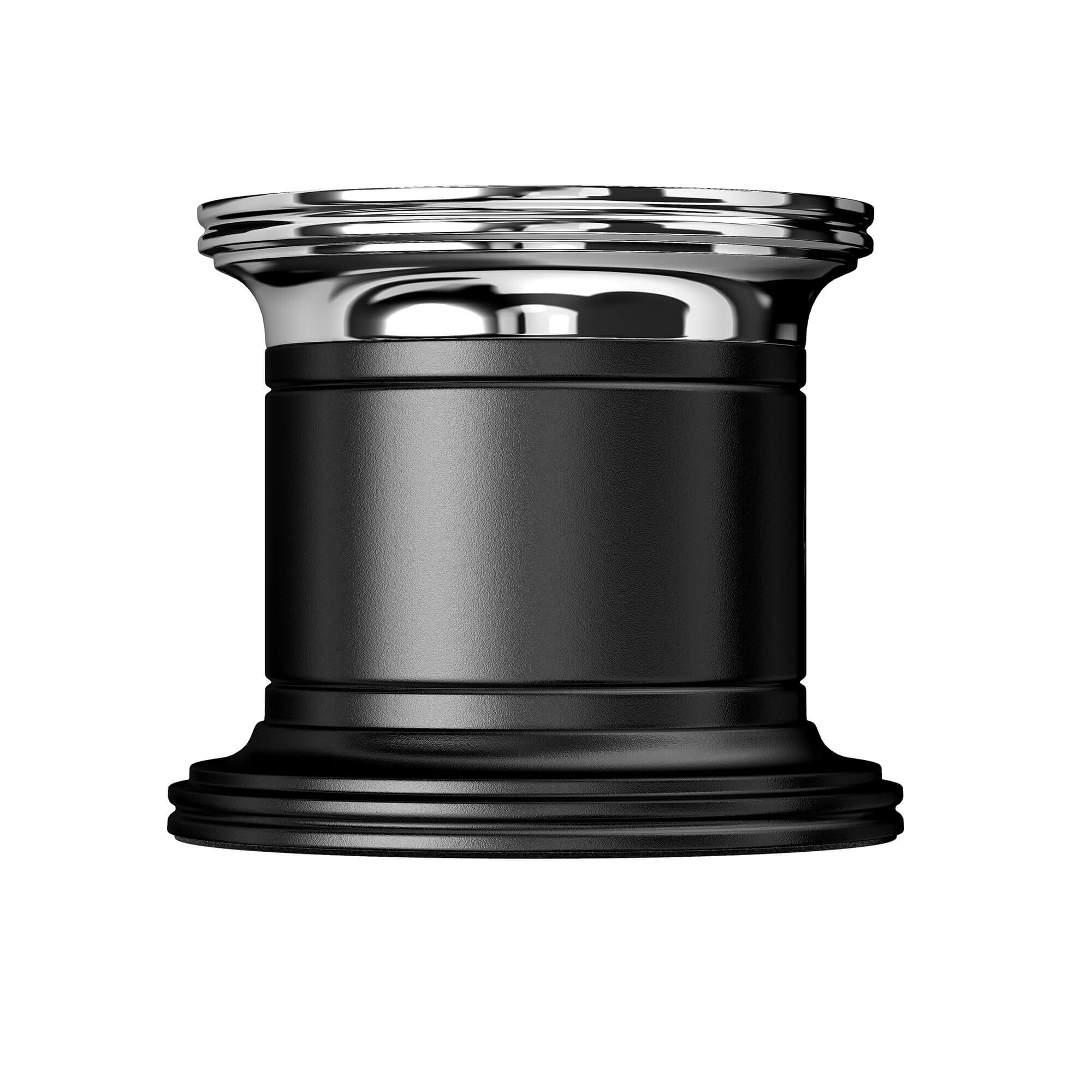 El Casco Chrome And Black Magnetic Paper Clip Pot