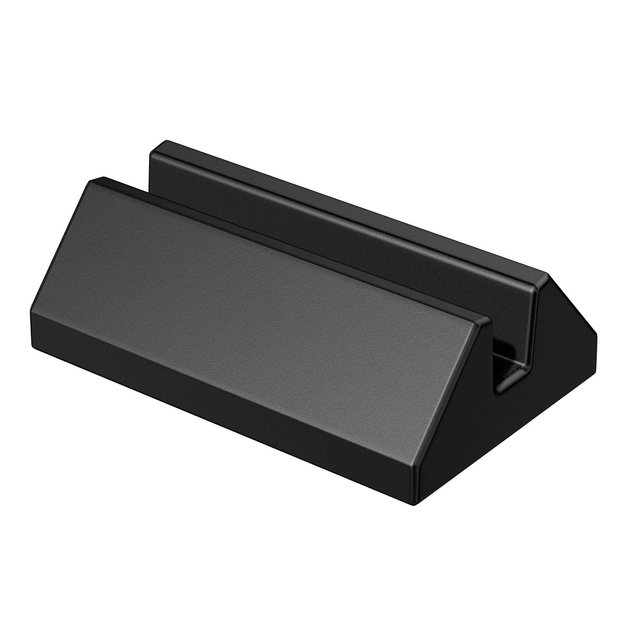 El Casco Black With 23 Kt Gold Logo Business Card Holder