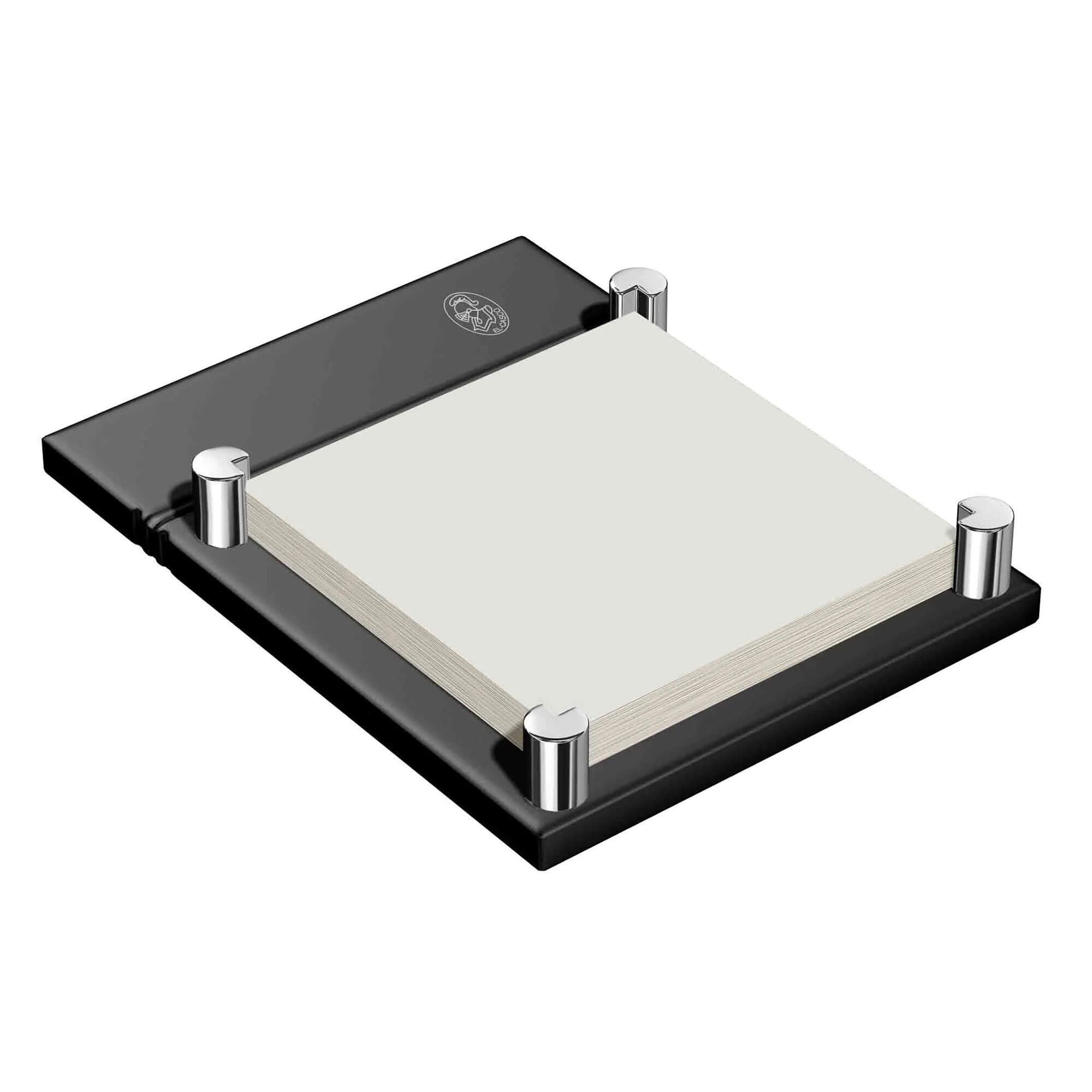 El Casco M671 Adhesive Note Holder (Chrome & orange)