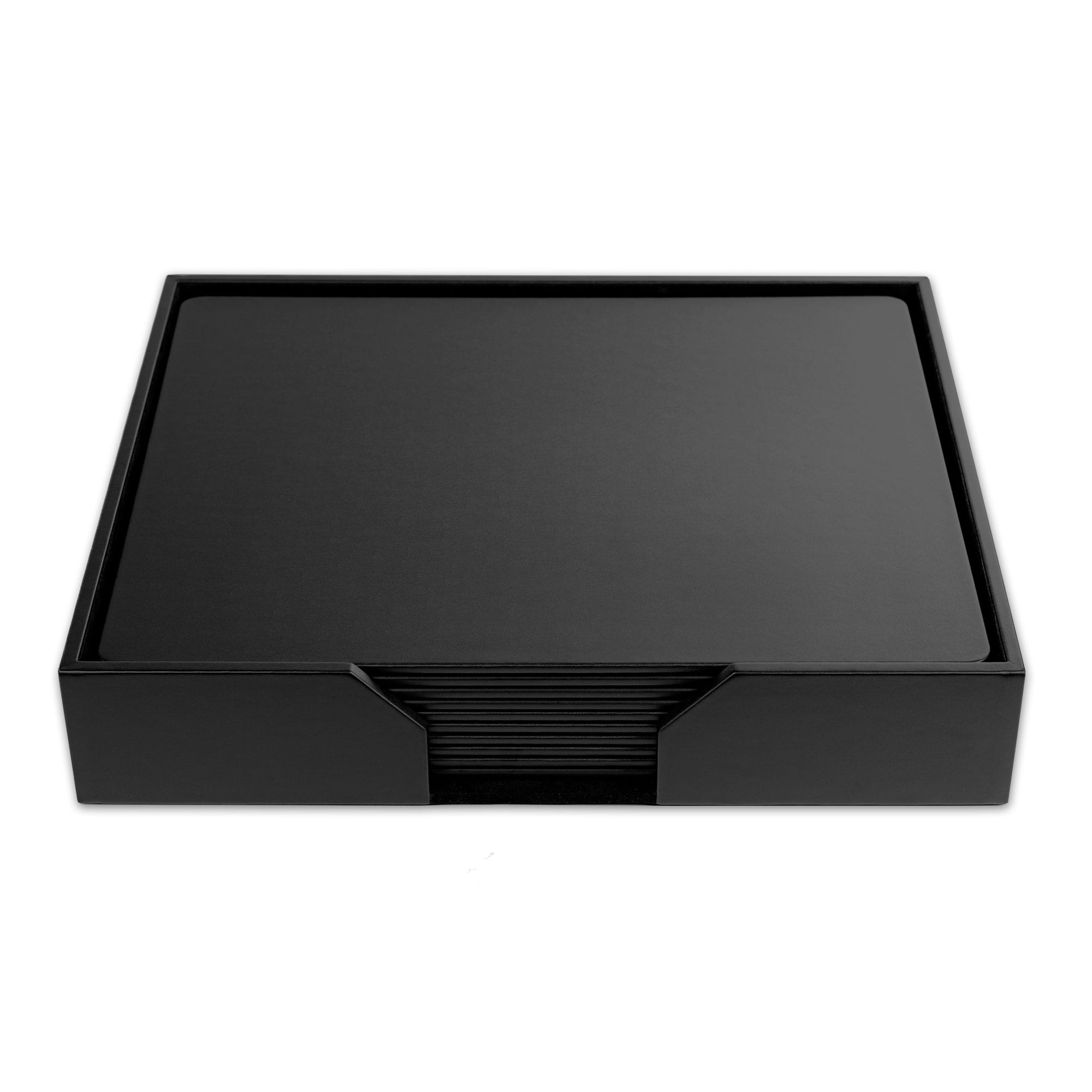 10 Seat Black Leather Conference Room Set, 20 x 16 Size Pads