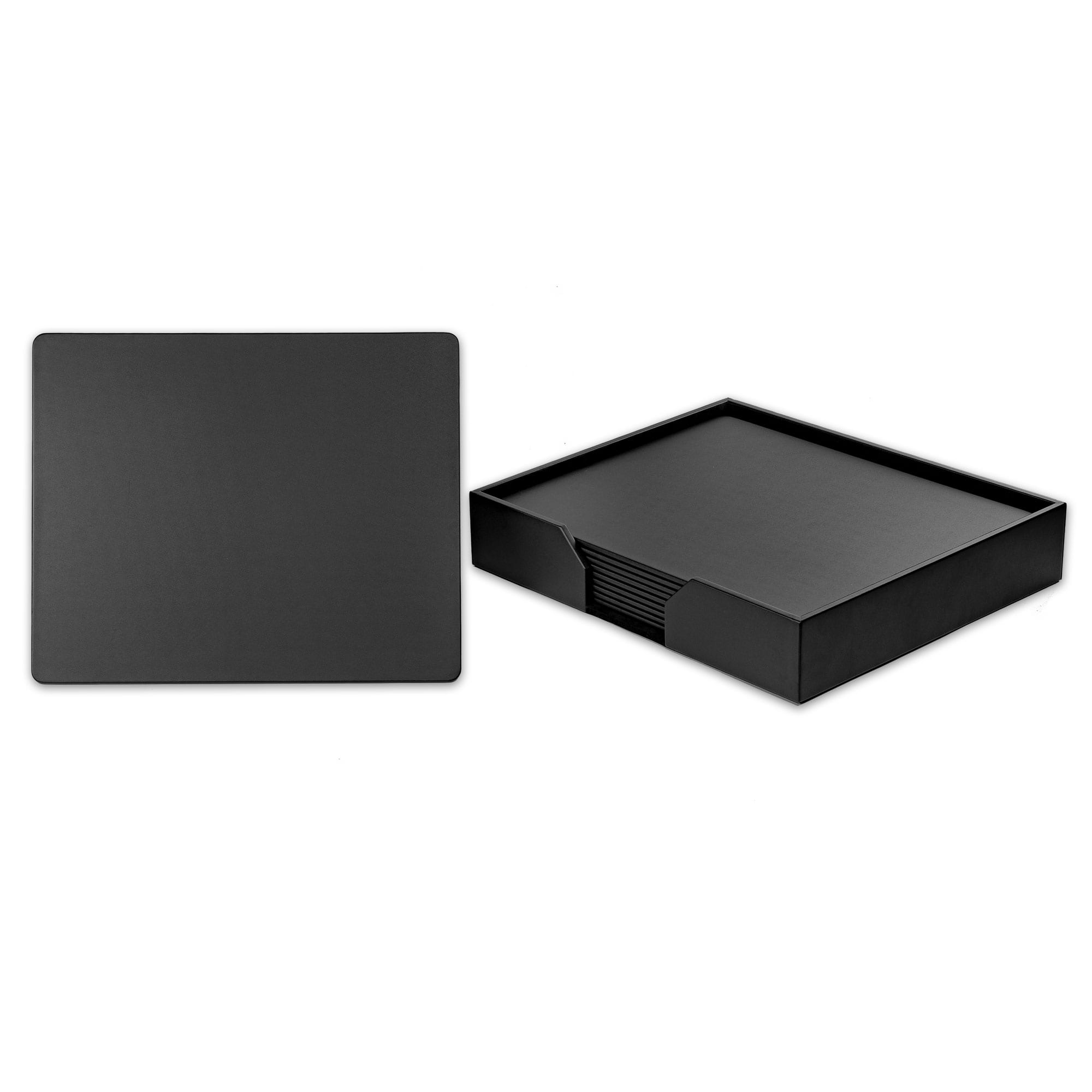 10 Seat Black Leather Conference Room Set, 20 x 16 Size Pads