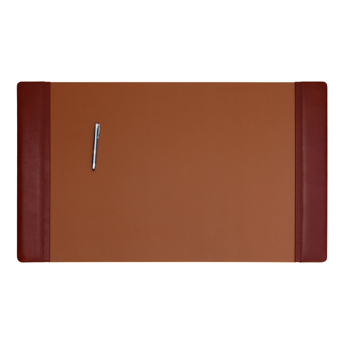 Mocha Leather 7-Piece Desk Set