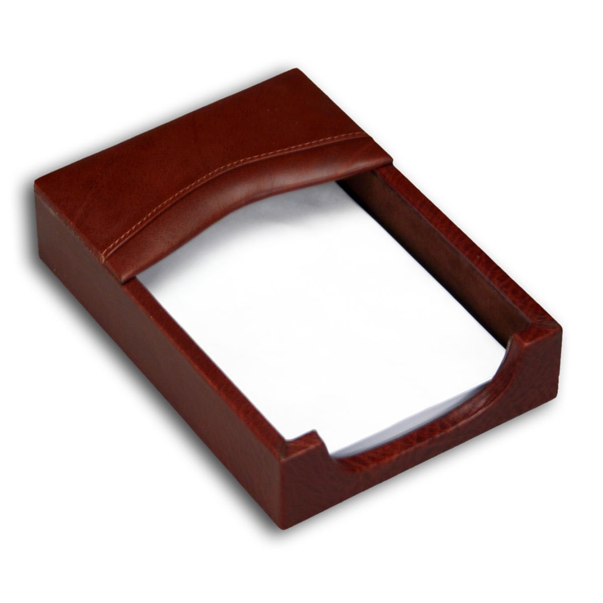 Mocha Leather 7-Piece Desk Set