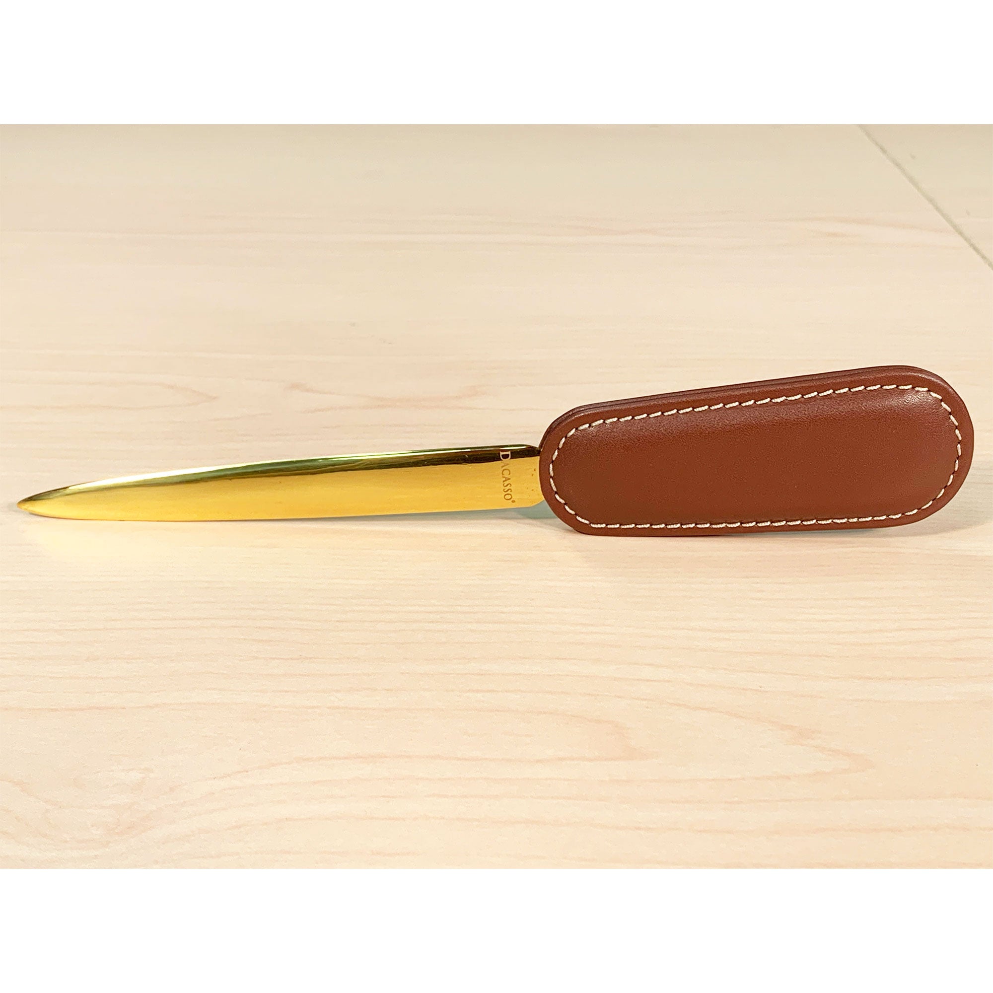 Rustic Brown Leather 10-Piece Desk Set