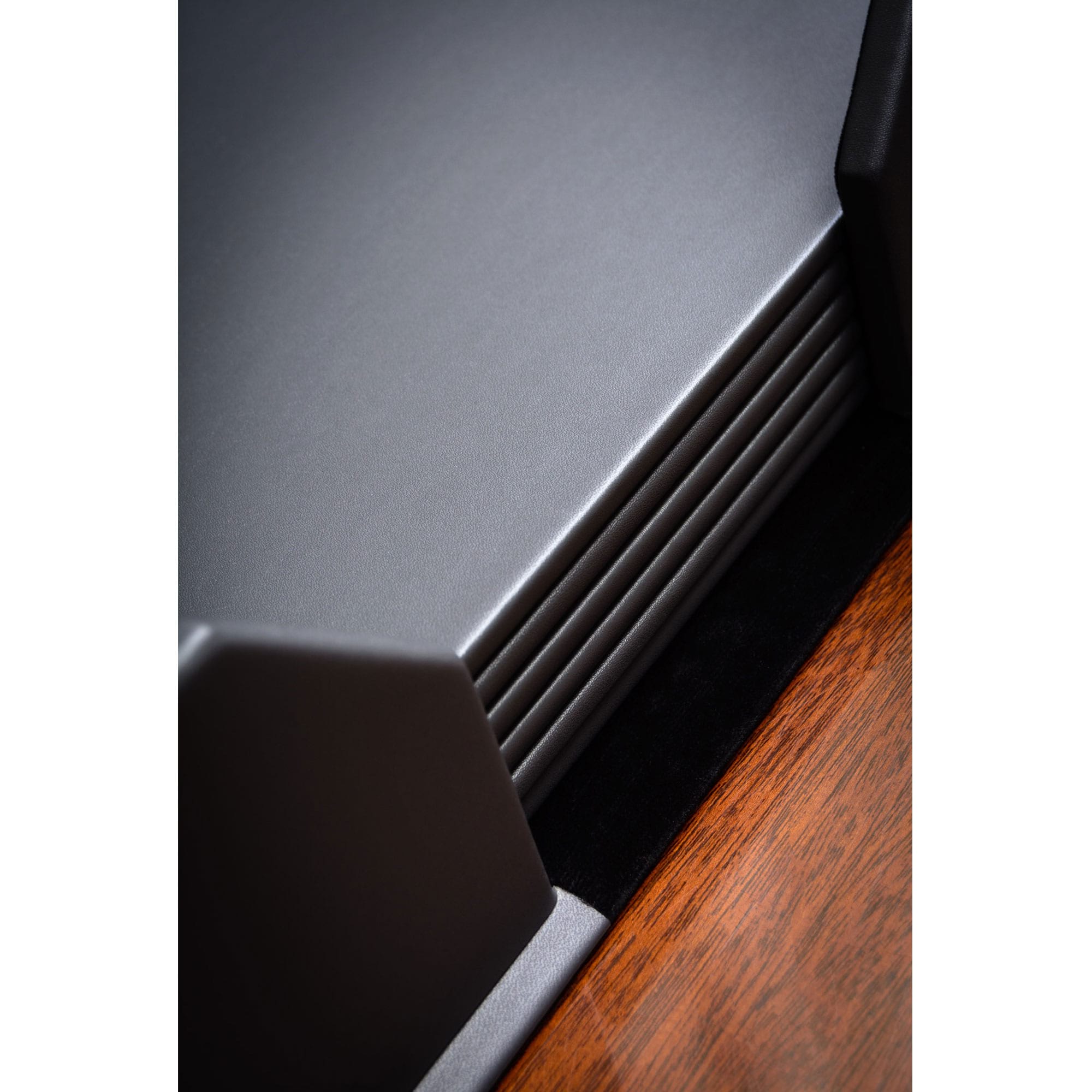 10 Seat Gray Leather Conference Room Set w/ Round Coasters