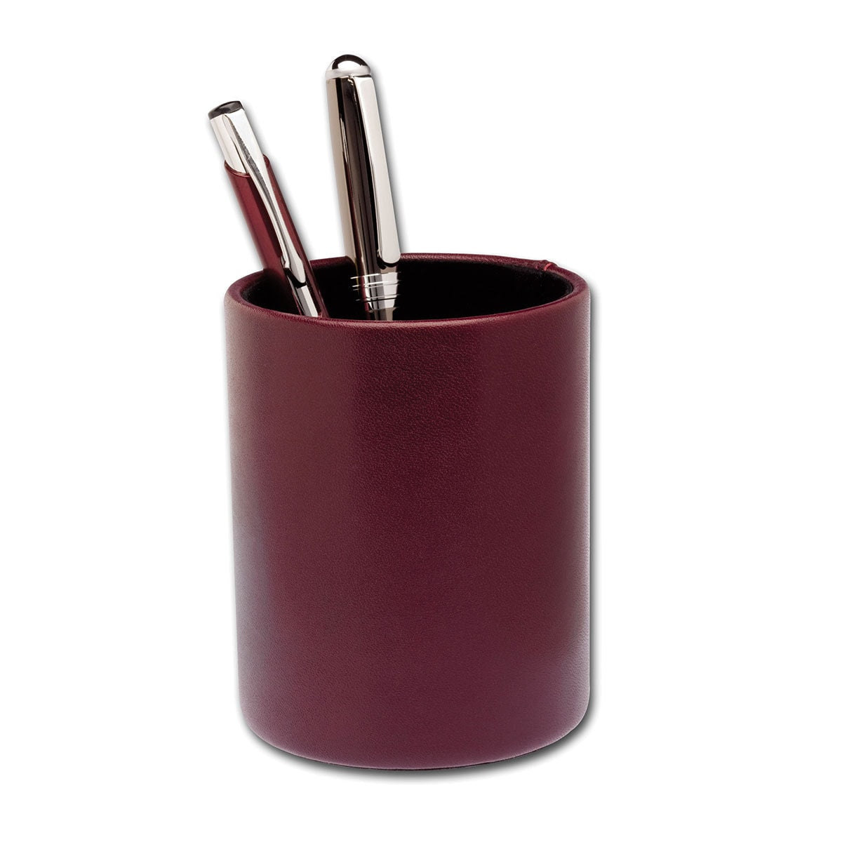 Burgundy Contemporary Leather 8-Piece Desk Set
