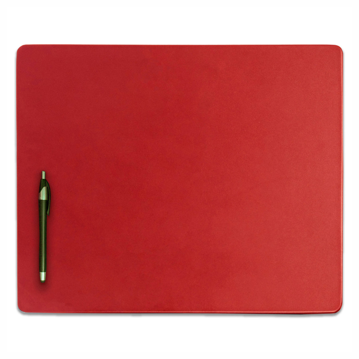 10 Seat Red Leather Conference Room Set w/ Round Coasters, 17 x 14 Size Pads