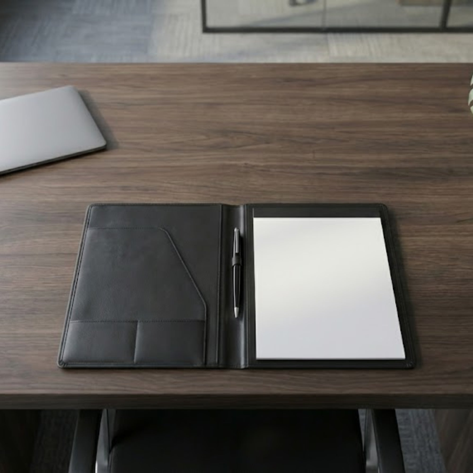Black Leather Standard Portfolio