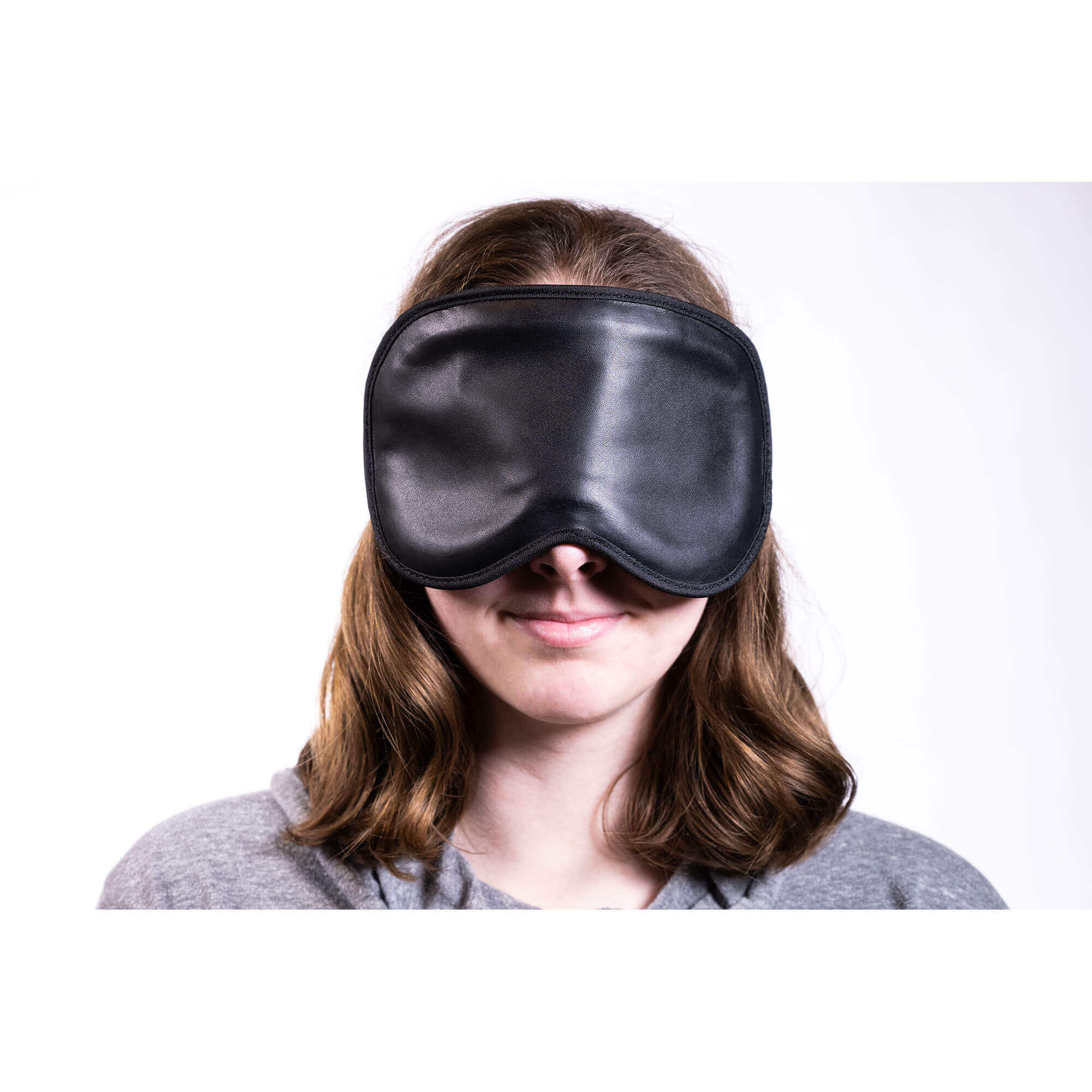 Black Leather Sleep Mask