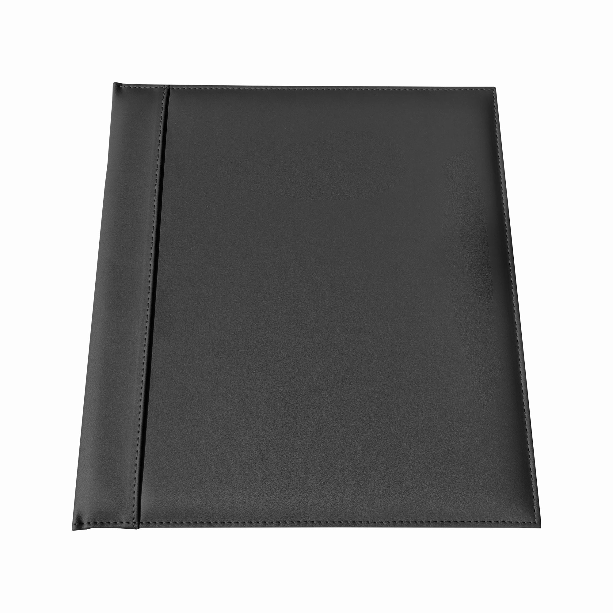 Black Top-Grain Leather 1" Ring Binder