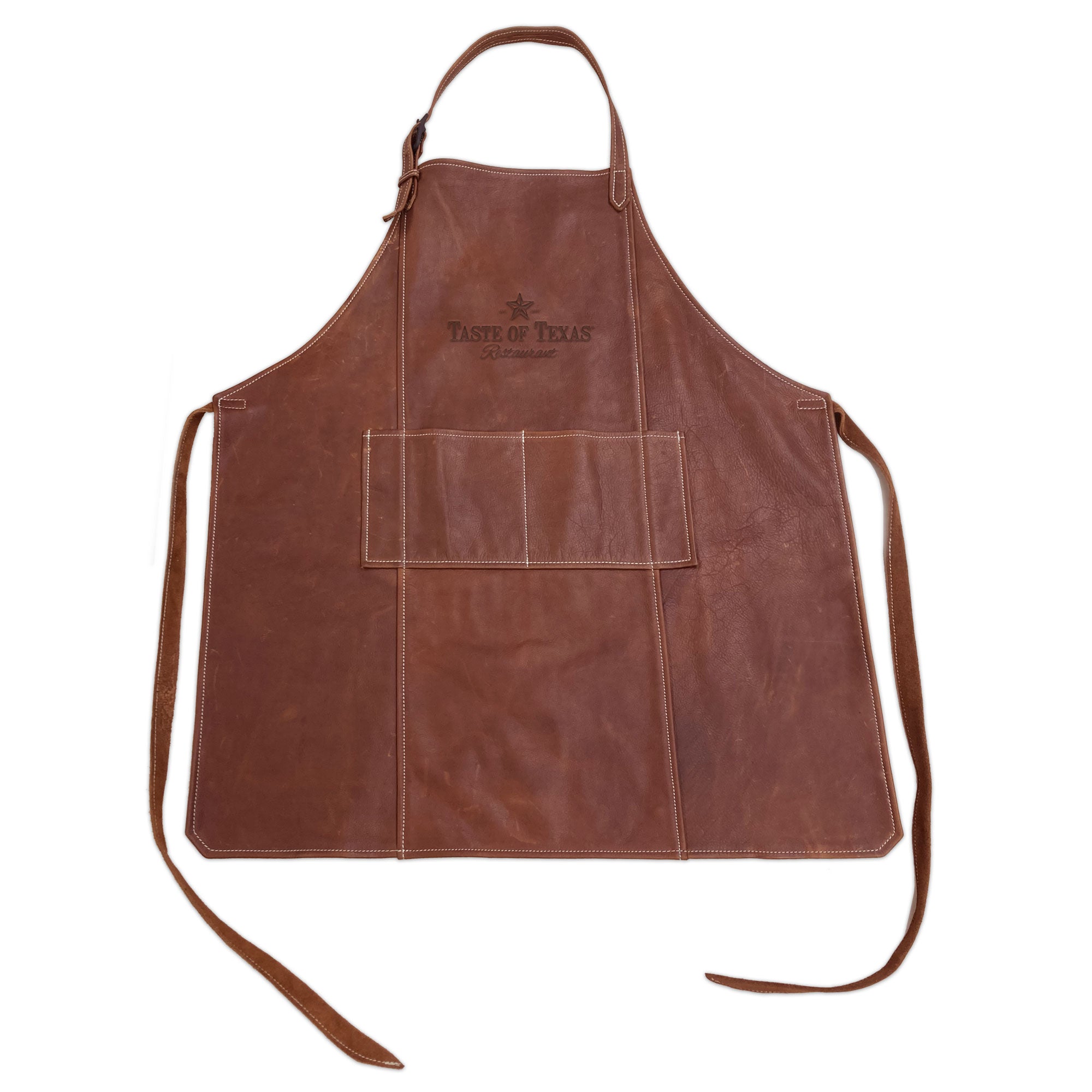 Brown Leather Full Size Apron