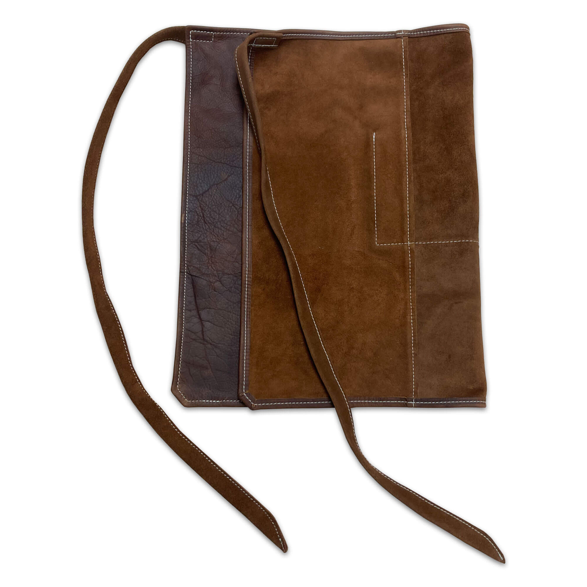 Brown Leather Half Size Apron