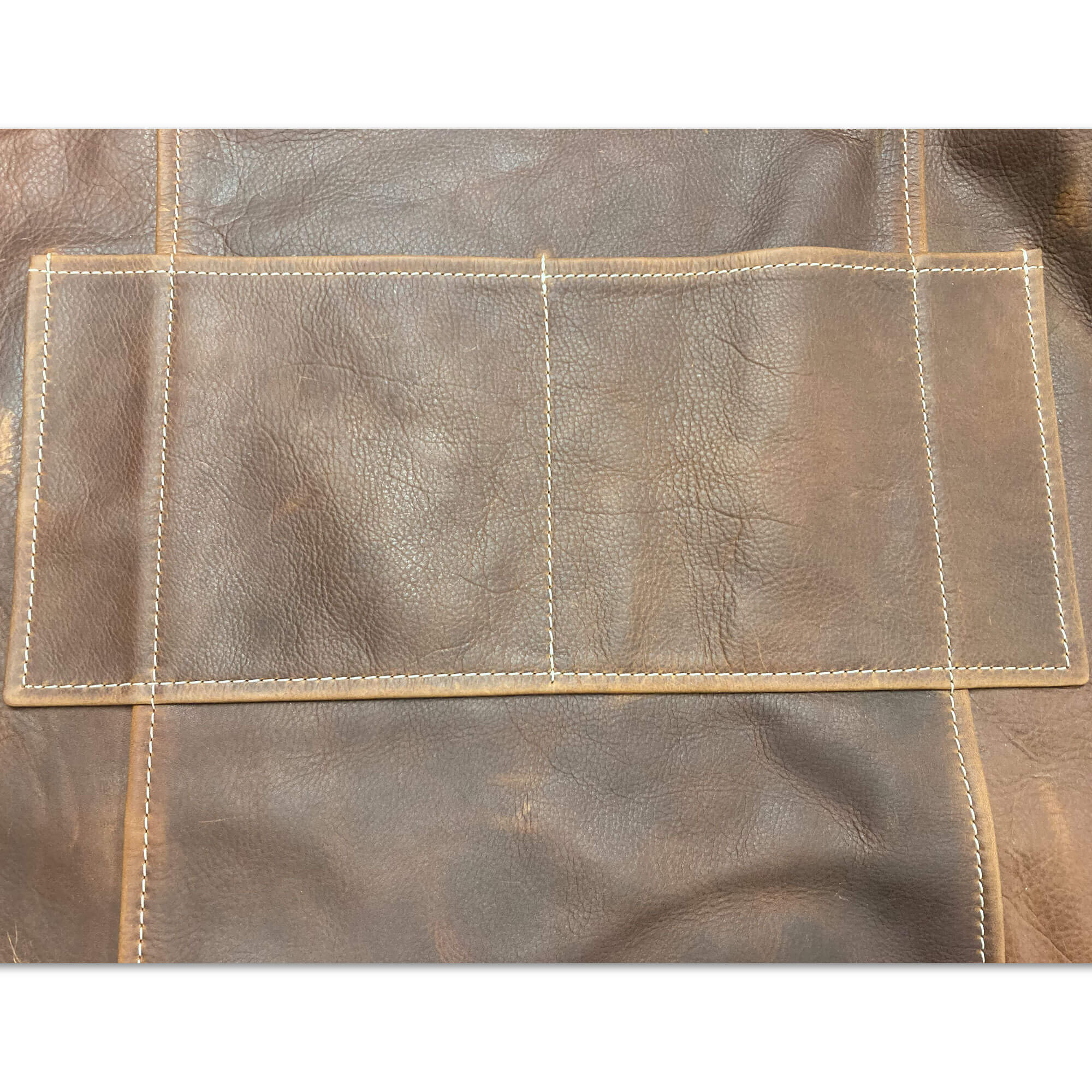 Brown Leather Half Size Apron