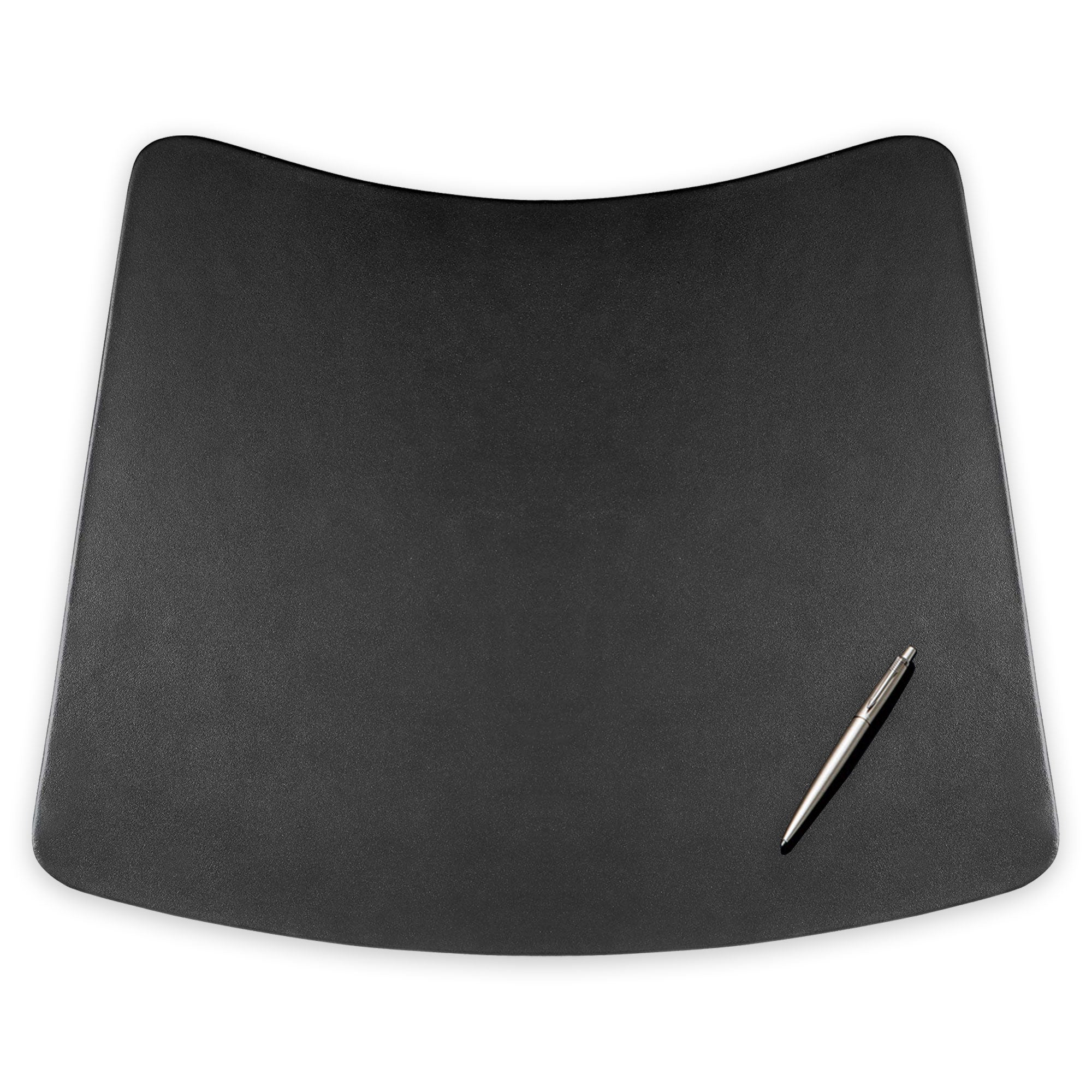 Classic Black Leather 17" x 14" Conference Pad for Round Table