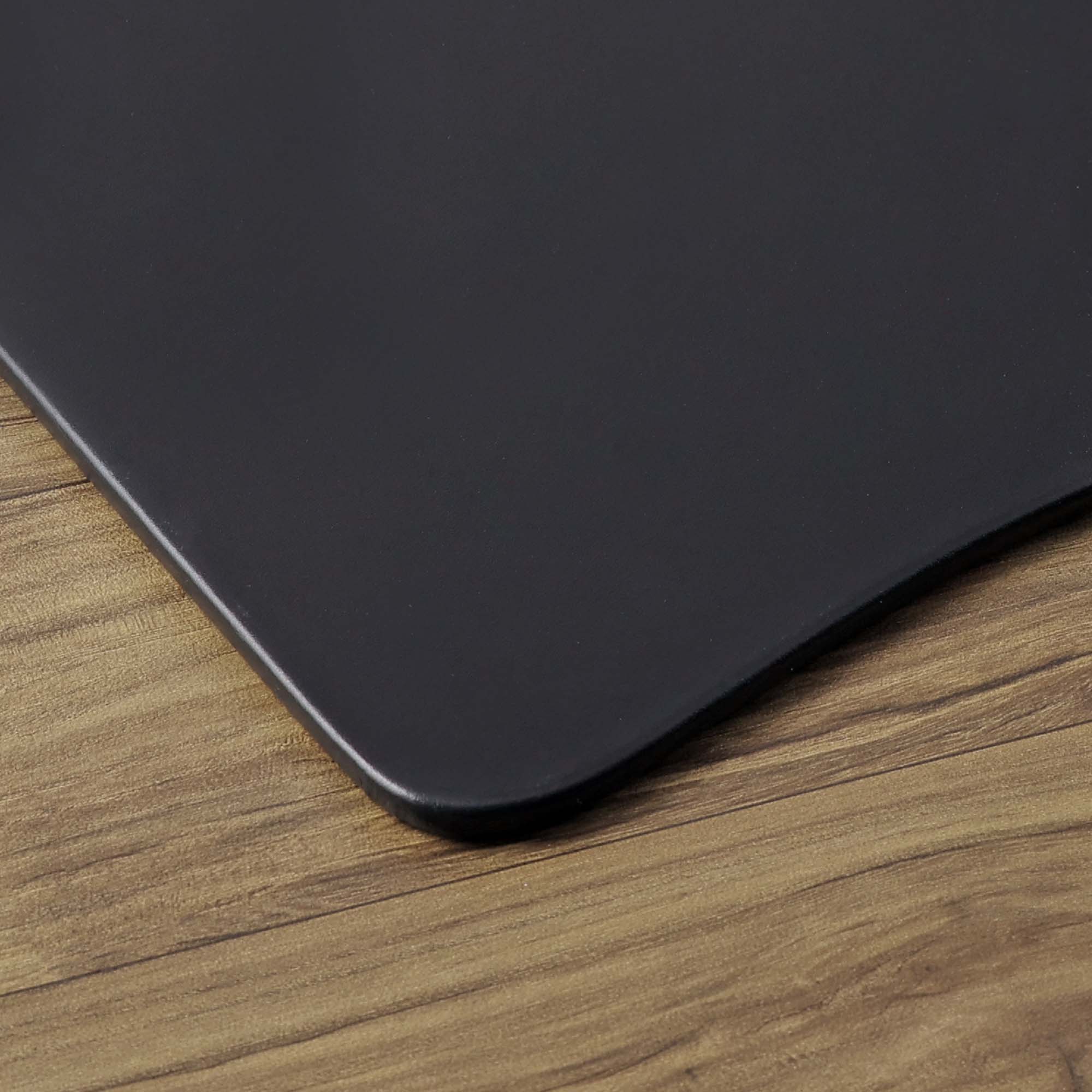 Classic Black Leather 17" x 14" Conference Pad for Round Table