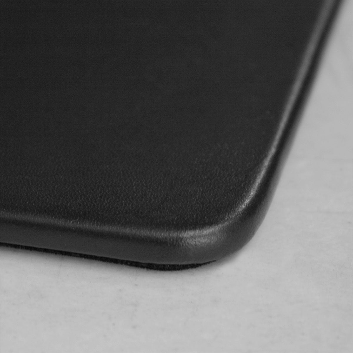 Black Leatherette Conference Pad with Top-Rail Pen Well, 17 x 14
