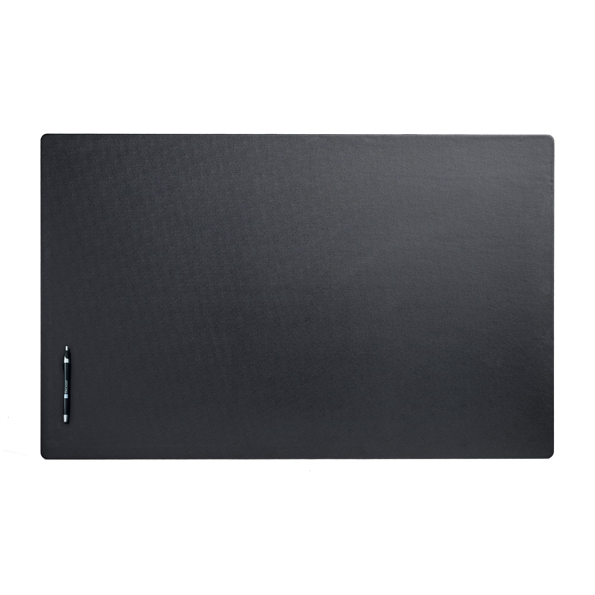 Black Leatherette 38" x 24" Desk Mat without Rails