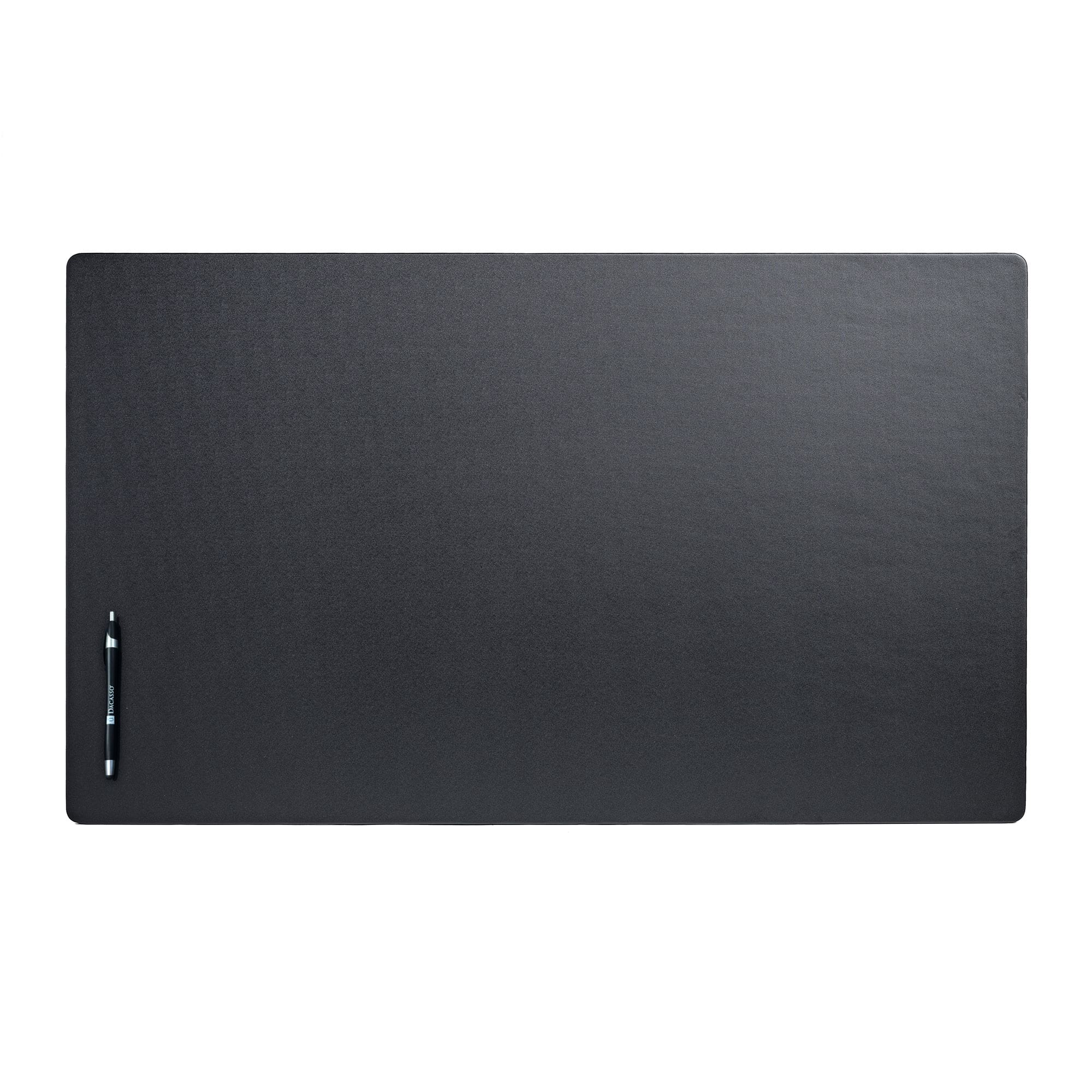 Black Leatherette 34" x 20" Desk Mat without Rails