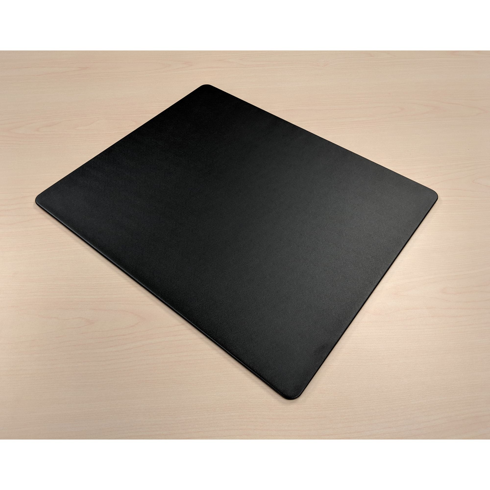 Black Leatherette 17" x 14" Conference Pad With Rubberized Enhanced Non-Slip Backing