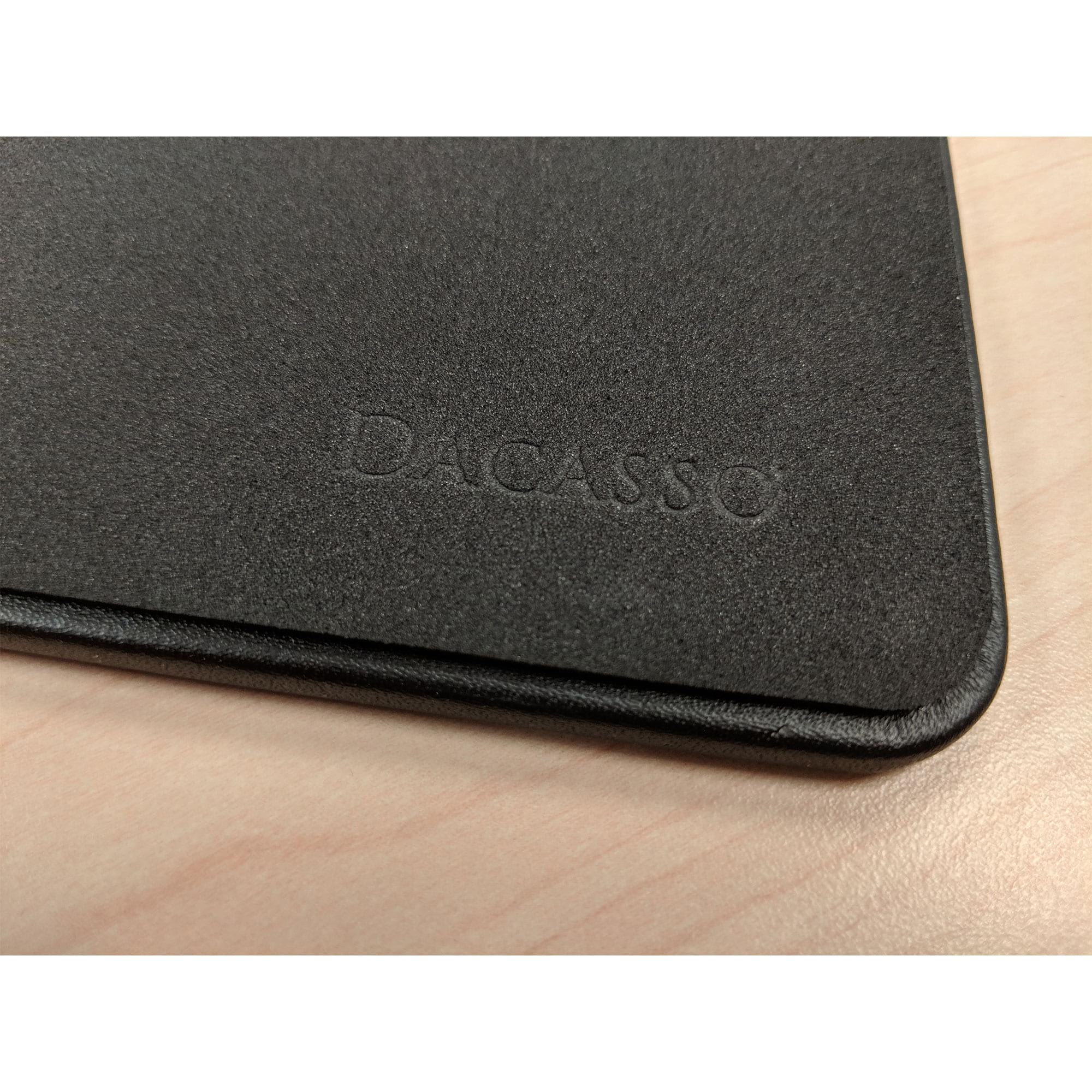 Black Leatherette 17" x 14" Conference Pad for Glass Tabletop