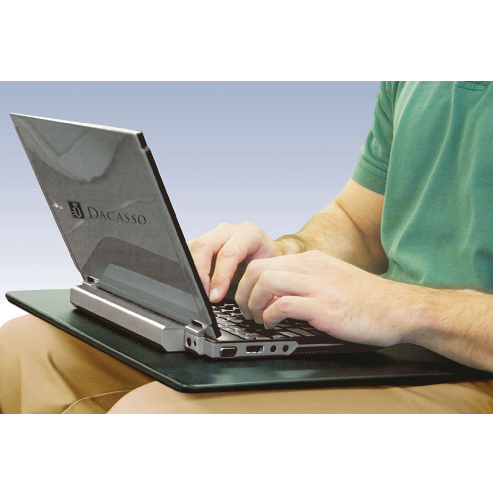 Classic Black Leather 17" x 14" Lap Desk