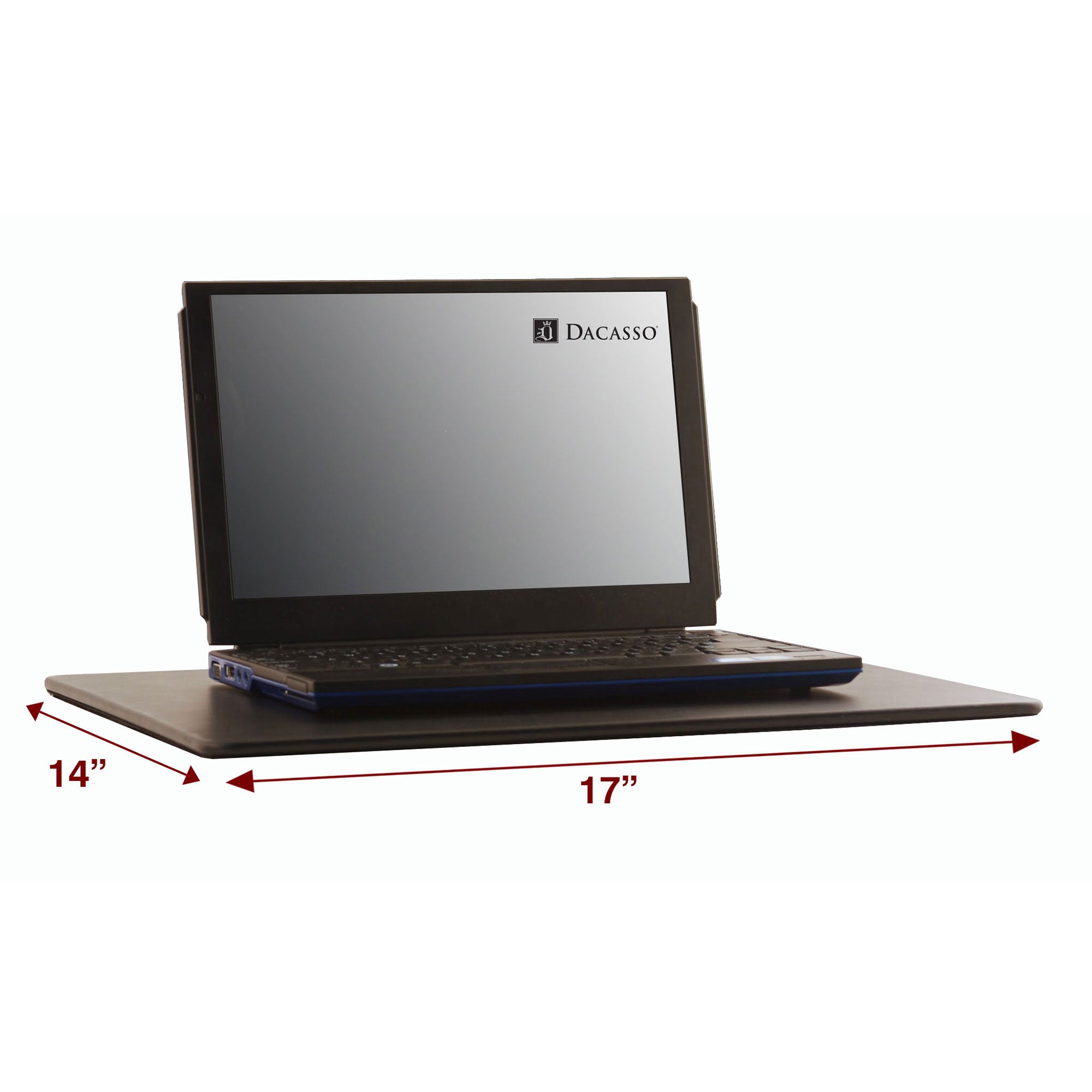 Classic Black Leather 17" x 14" Lap Desk